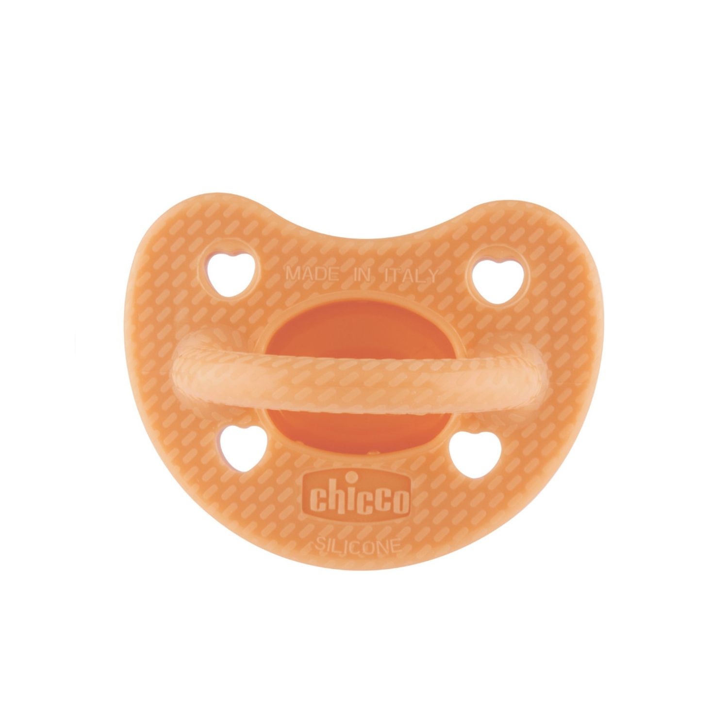 Gommotto silicone luxe 6-16m 2pz arancio/trasparente - chicco - Chicco