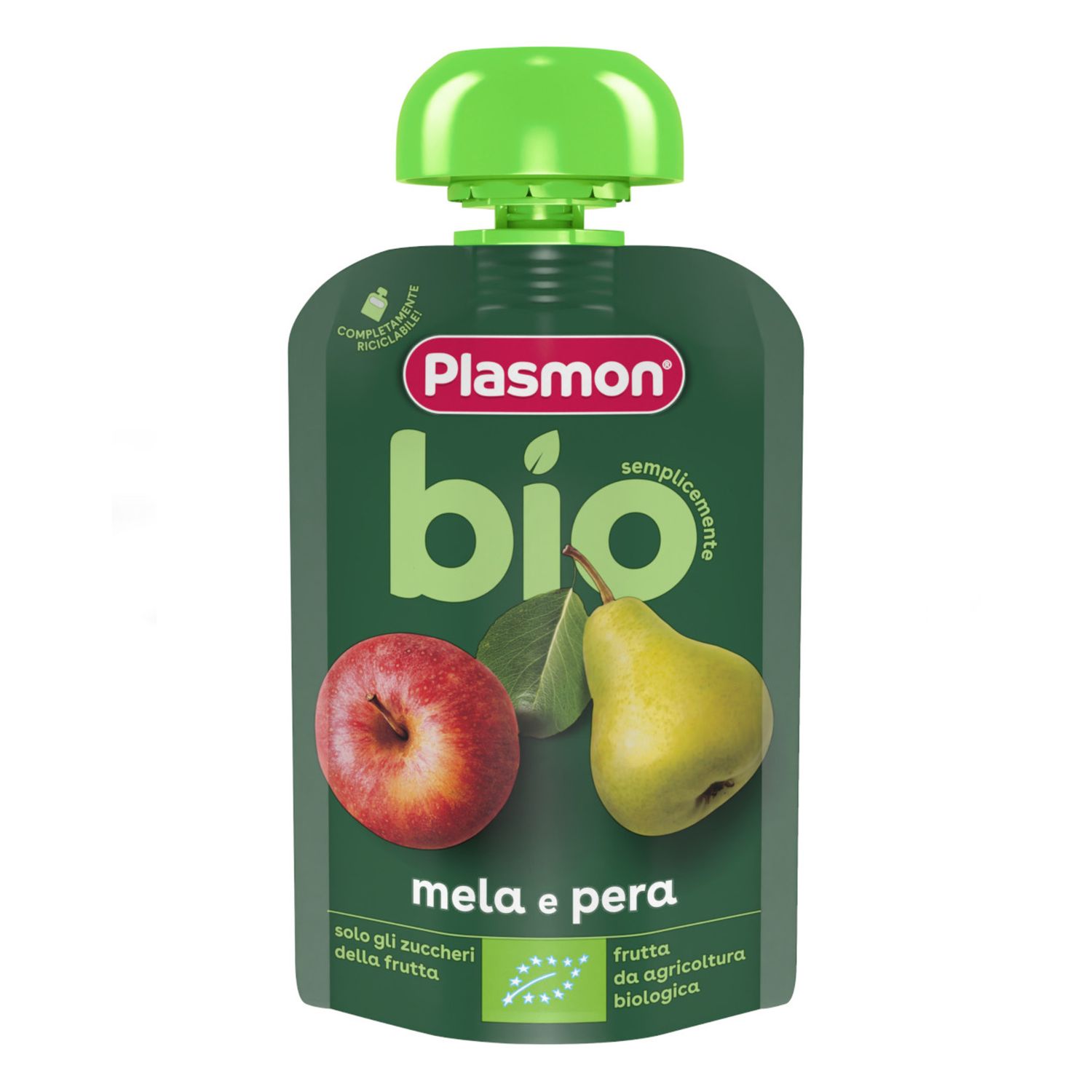 Pouch mela e pera bio 100gr - plasmon - Plasmon
