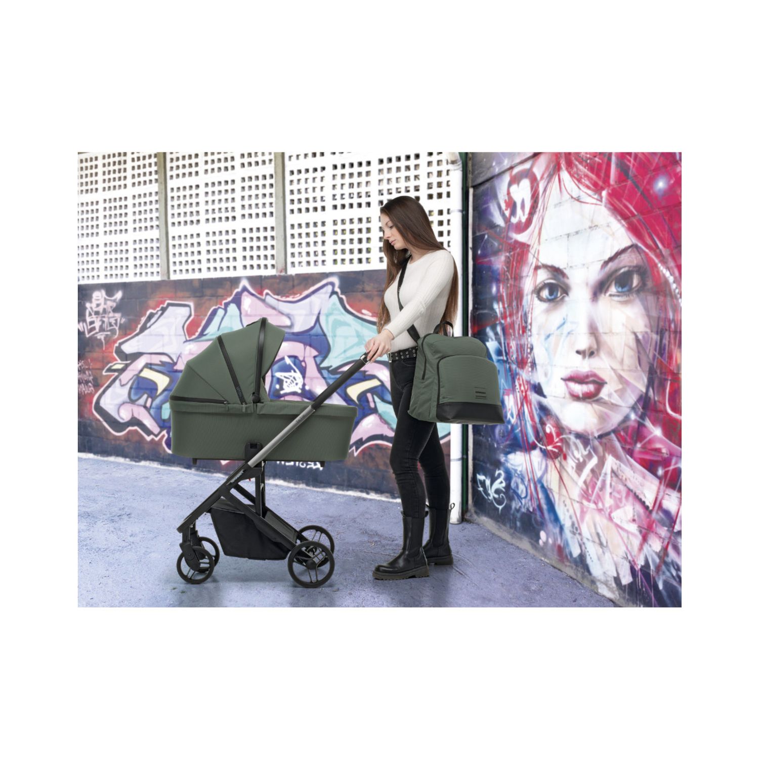 Borsa pretty colore olive - foppapedretti - Foppapedretti