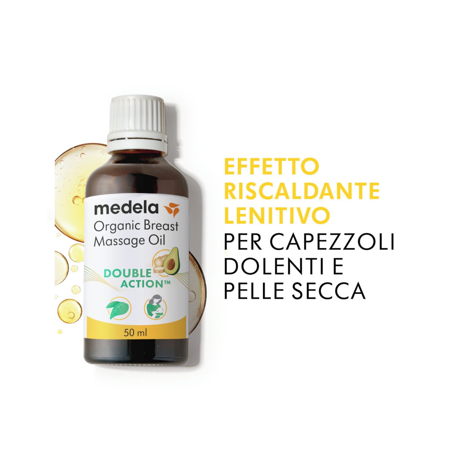 Olio bio per massaggio seno 50 ml - medela - Medela