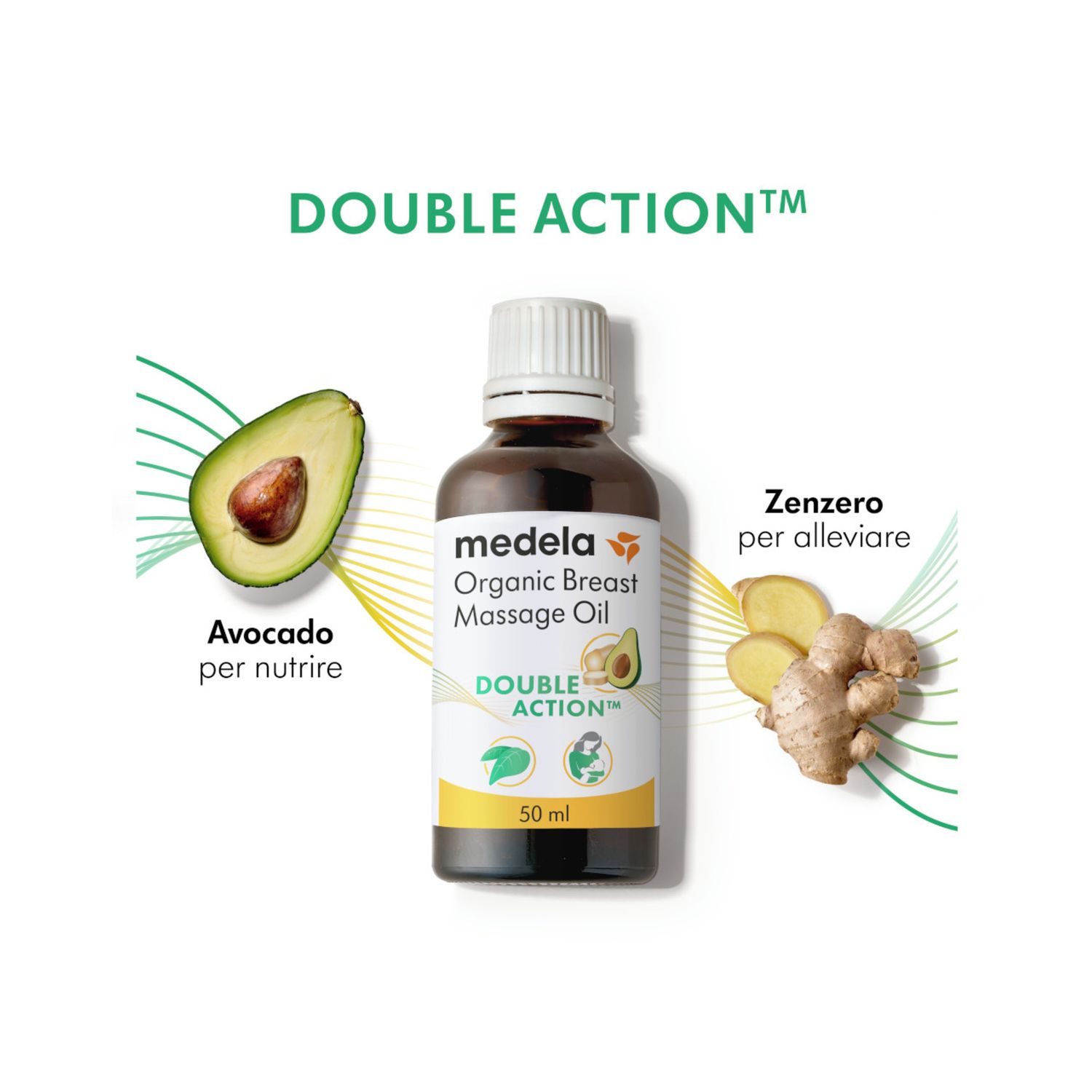 Olio bio per massaggio seno 50 ml - medela - Medela