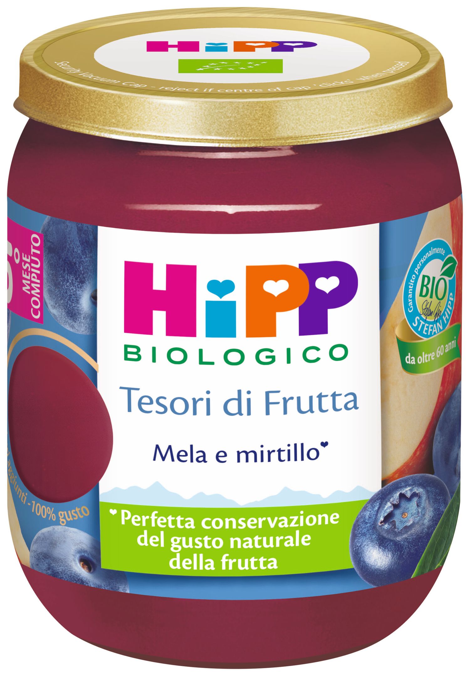 Hipp tesori di frutta mela e mirtillo - Hipp