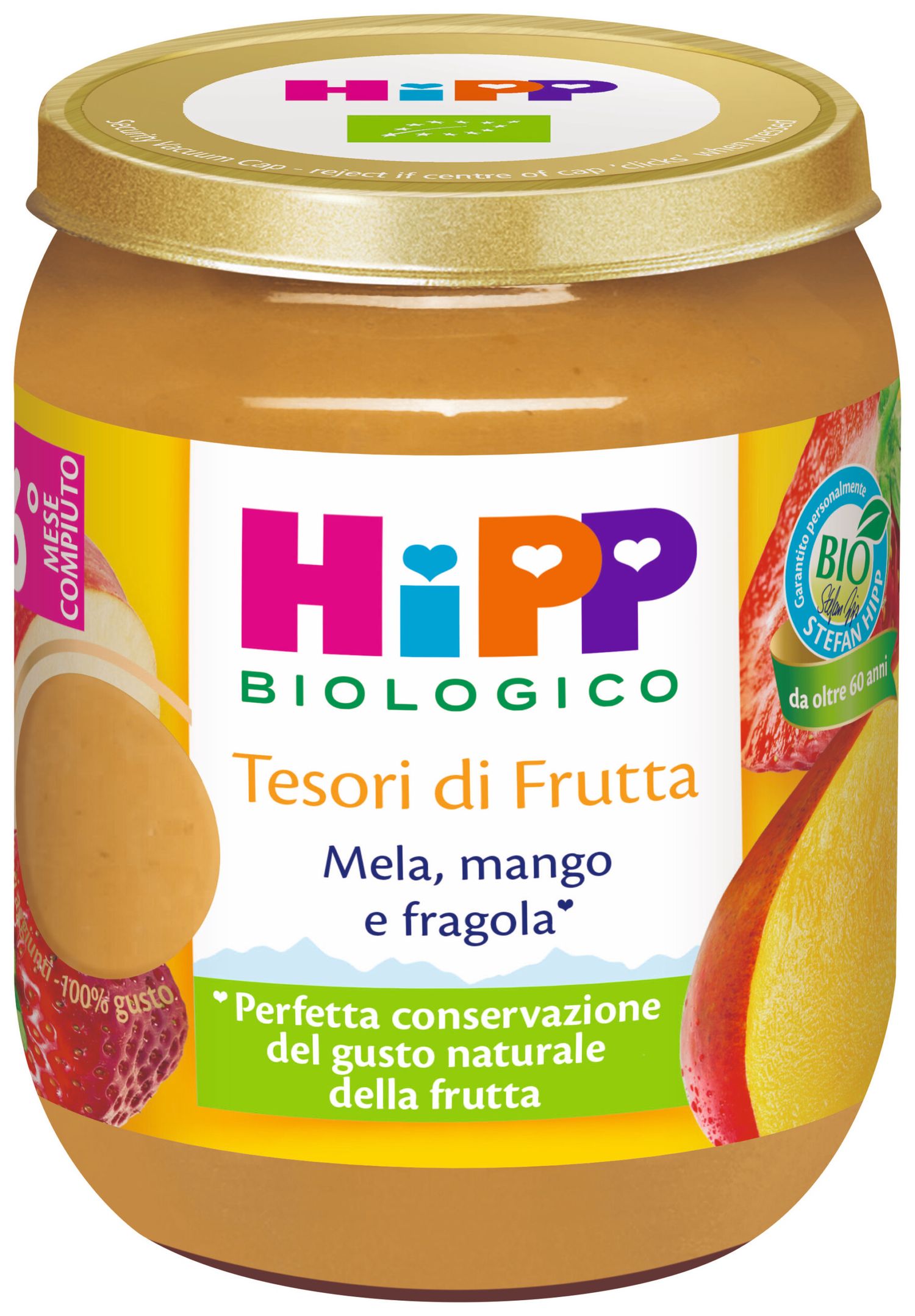 Hipp tesori di frutta mela, mango e fragola - Hipp