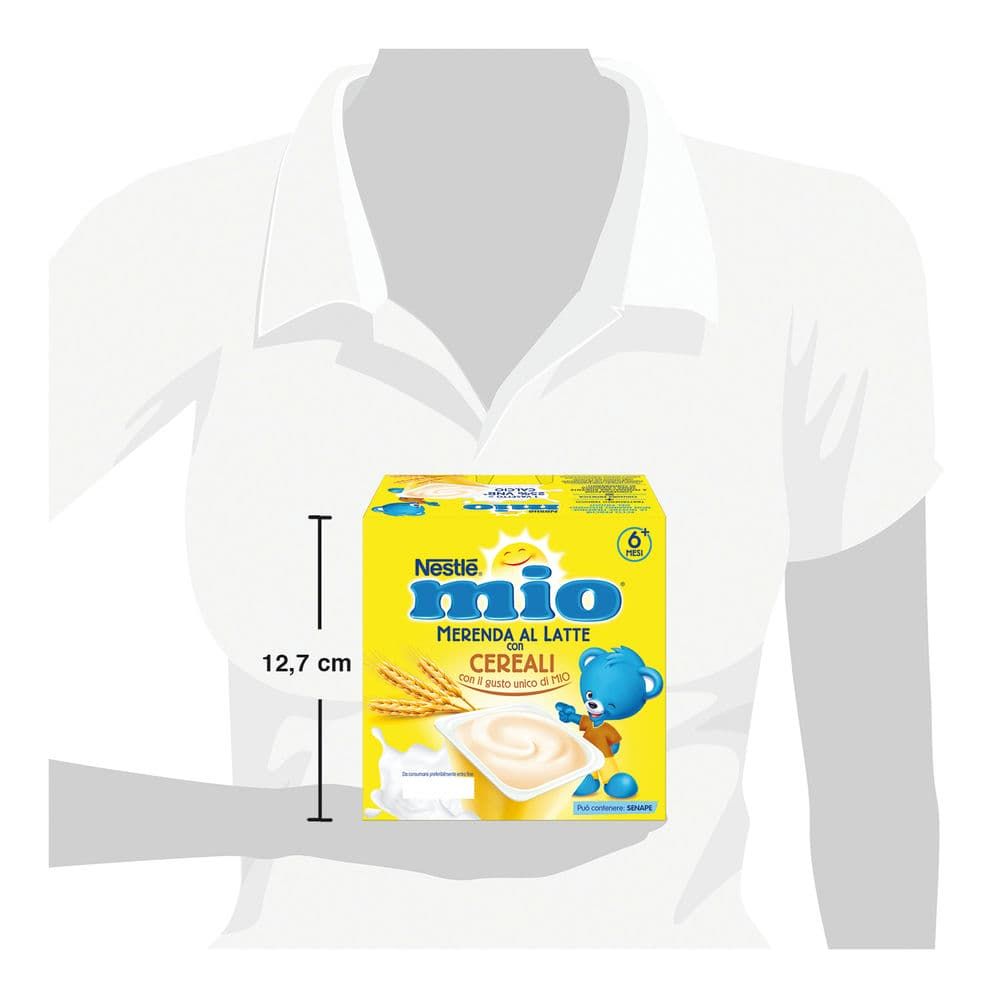 Nestlé mio merenda al latte cereali da 6 mesi, 4 vasetti da 100g - Nestlé