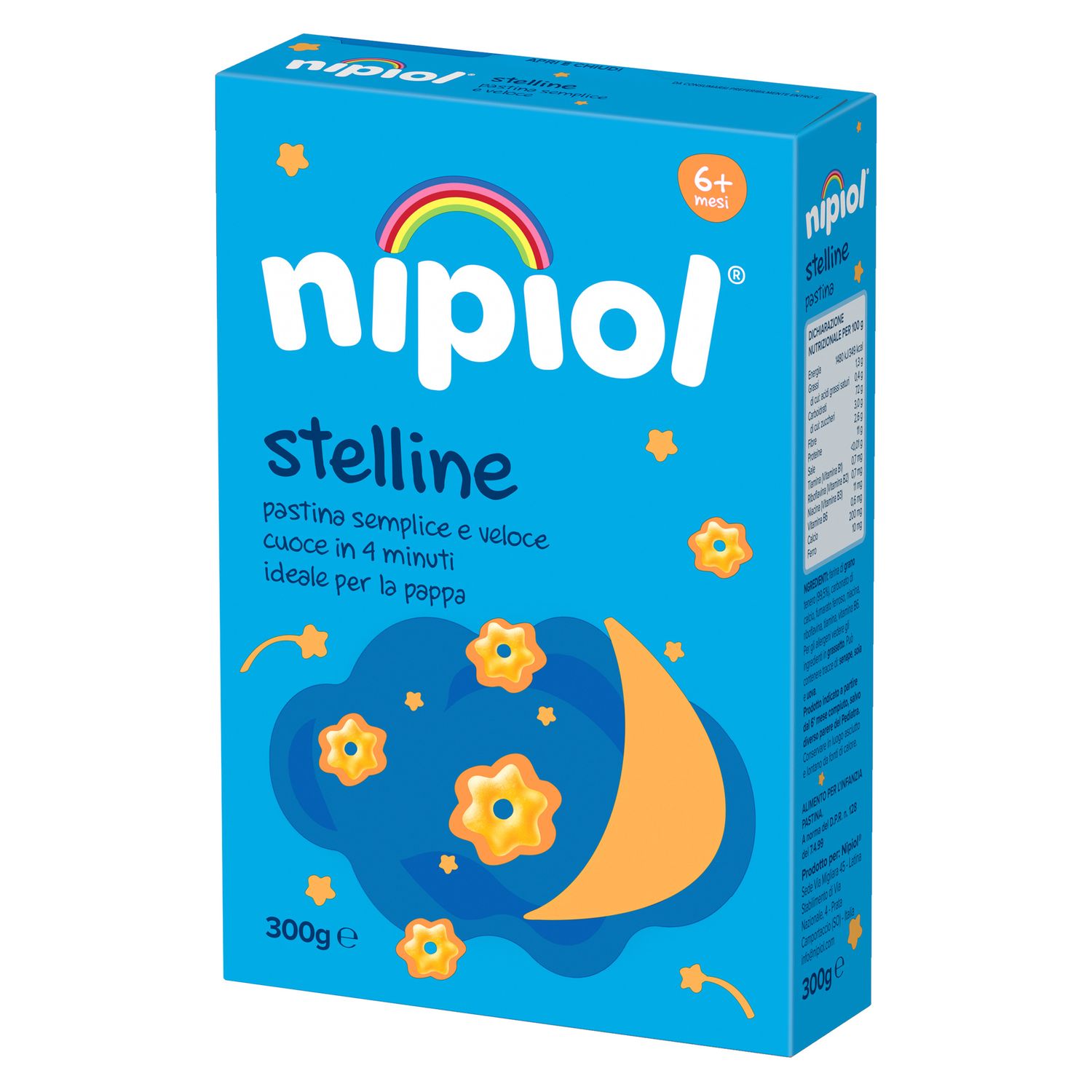 Pastina stelline 6m+ 300 gr - nipiol - Plasmon