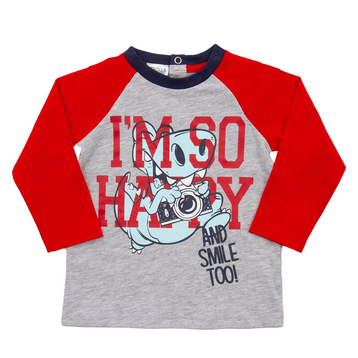 Mawi maglia jer bicol raglan con stampa 9m - Mawi