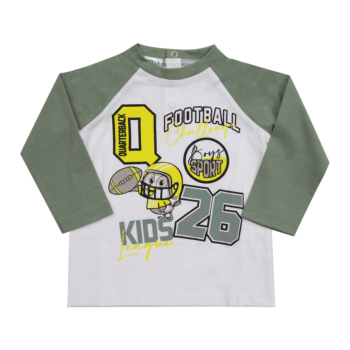 Mawi maglia jer bicol raglan con stampa 9m - Mawi