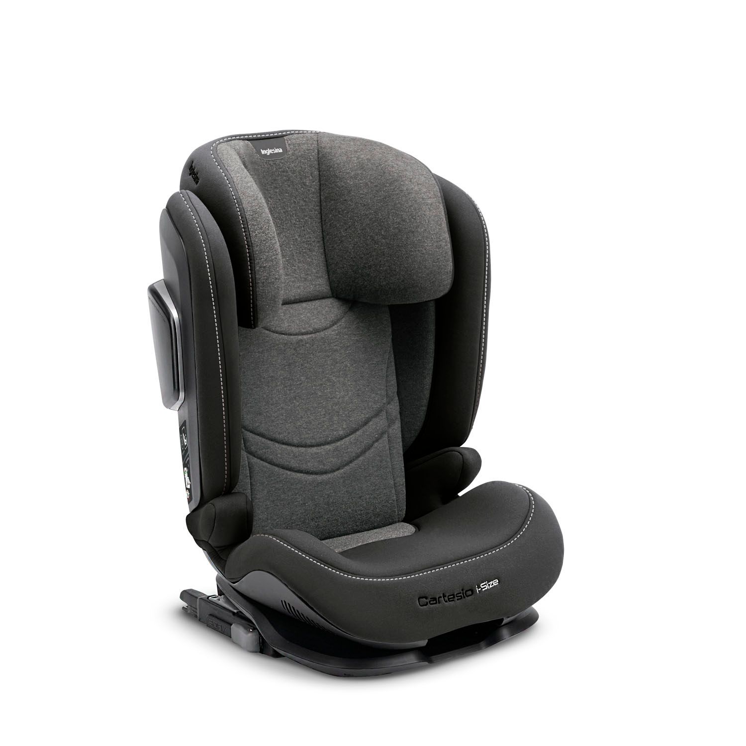 Inglesina seggiolino auto cartesio i-size, 100-150 cm, colore vulcan black - Inglesina