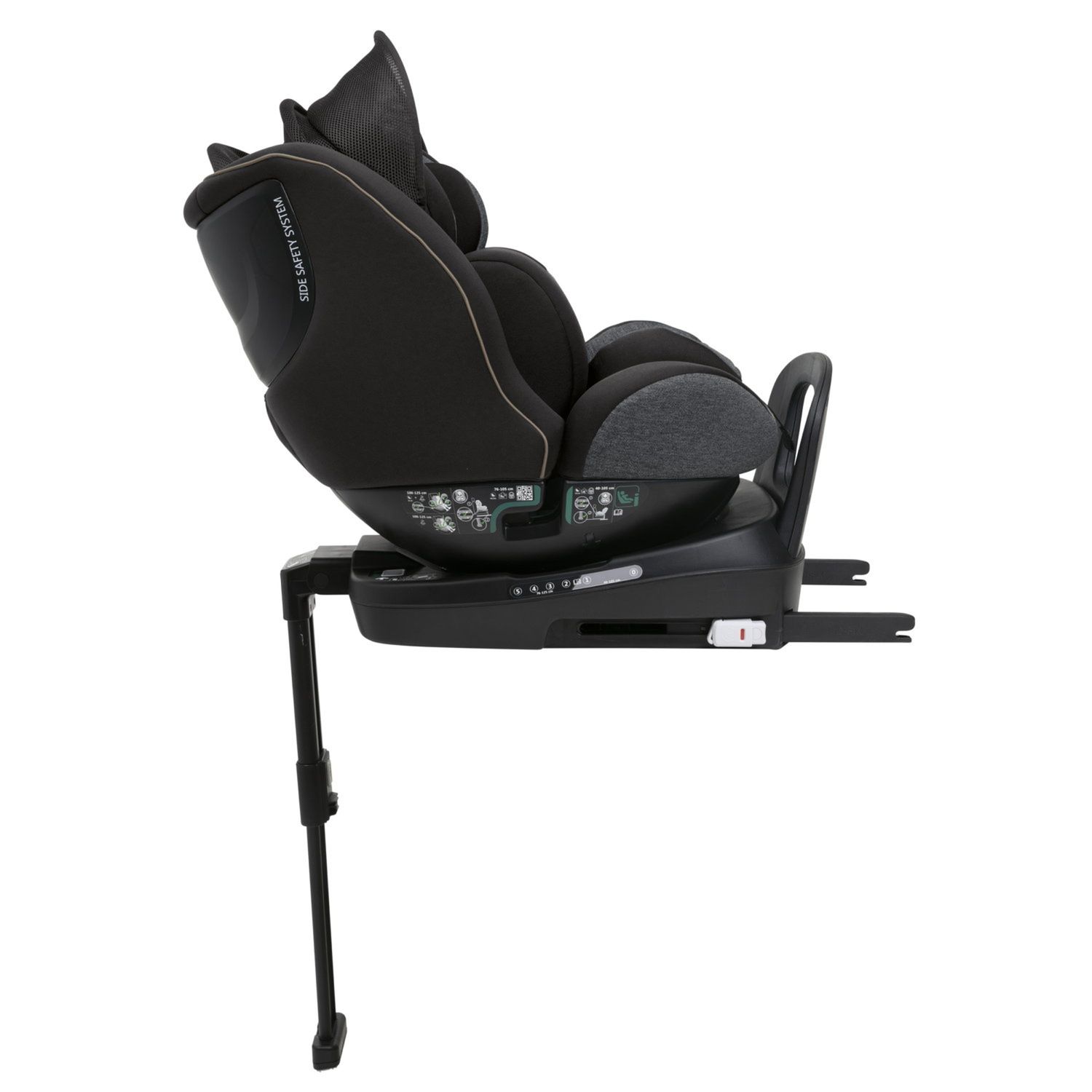 Seggiolino seat3fit air (40-125 cm) black melange - chicco - Chicco