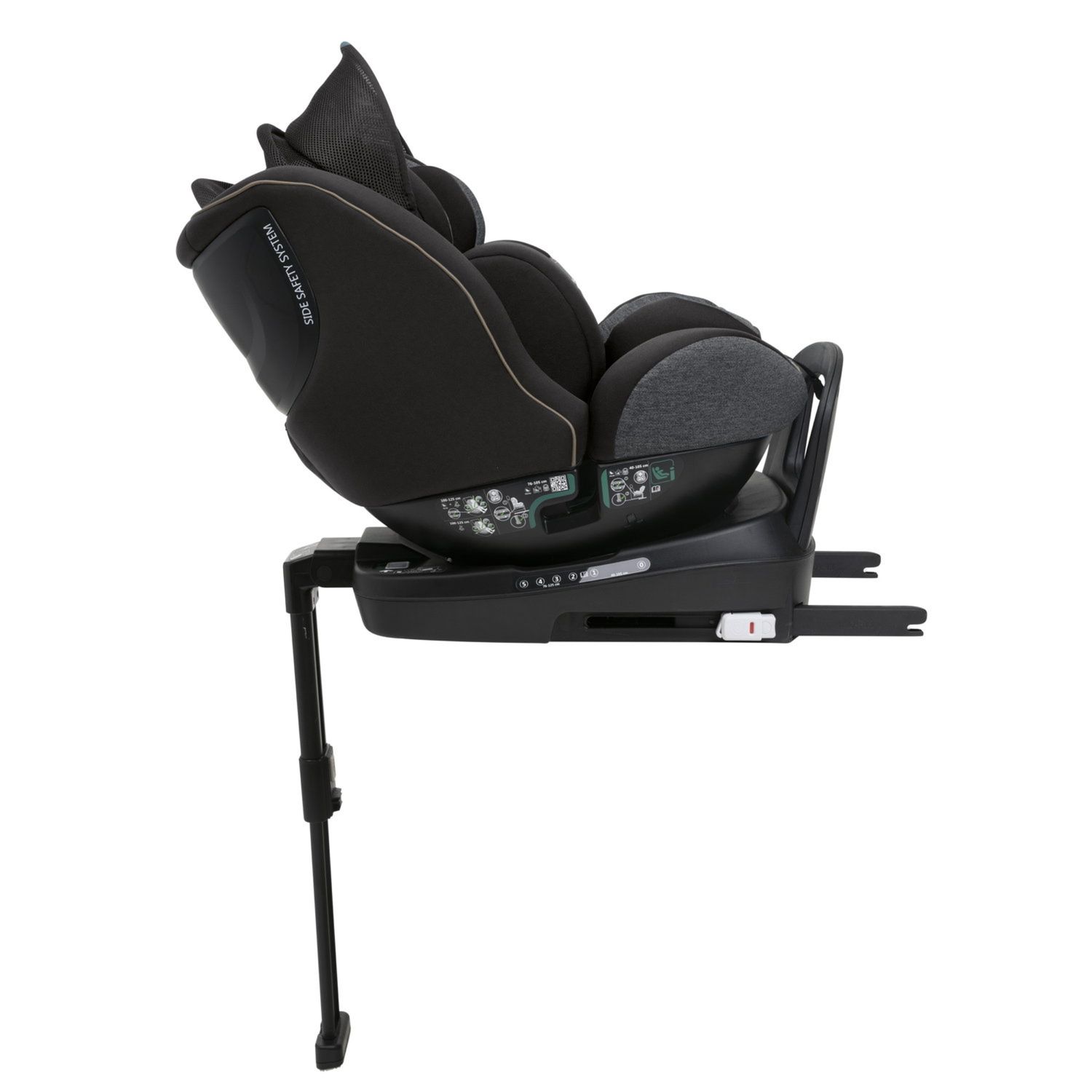 Seggiolino seat3fit air (40-125 cm) black melange - chicco - Chicco