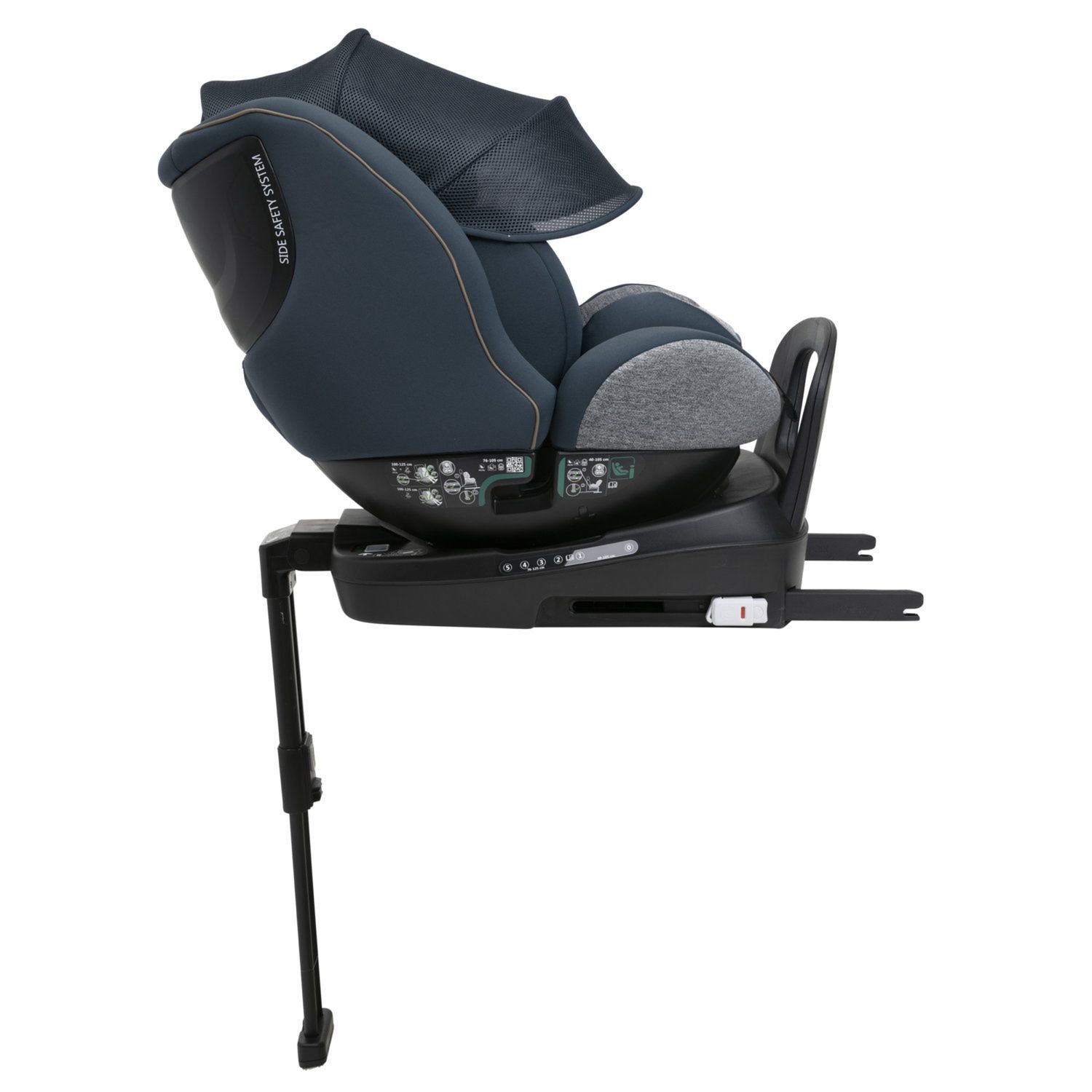 Seggiolino seat3fit air (40-125 cm) graphite melange - chicco - Chicco