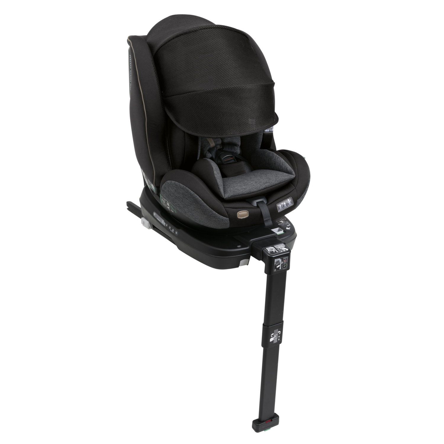 Seggiolino seat3fit air (40-125 cm) black melange - chicco - Chicco