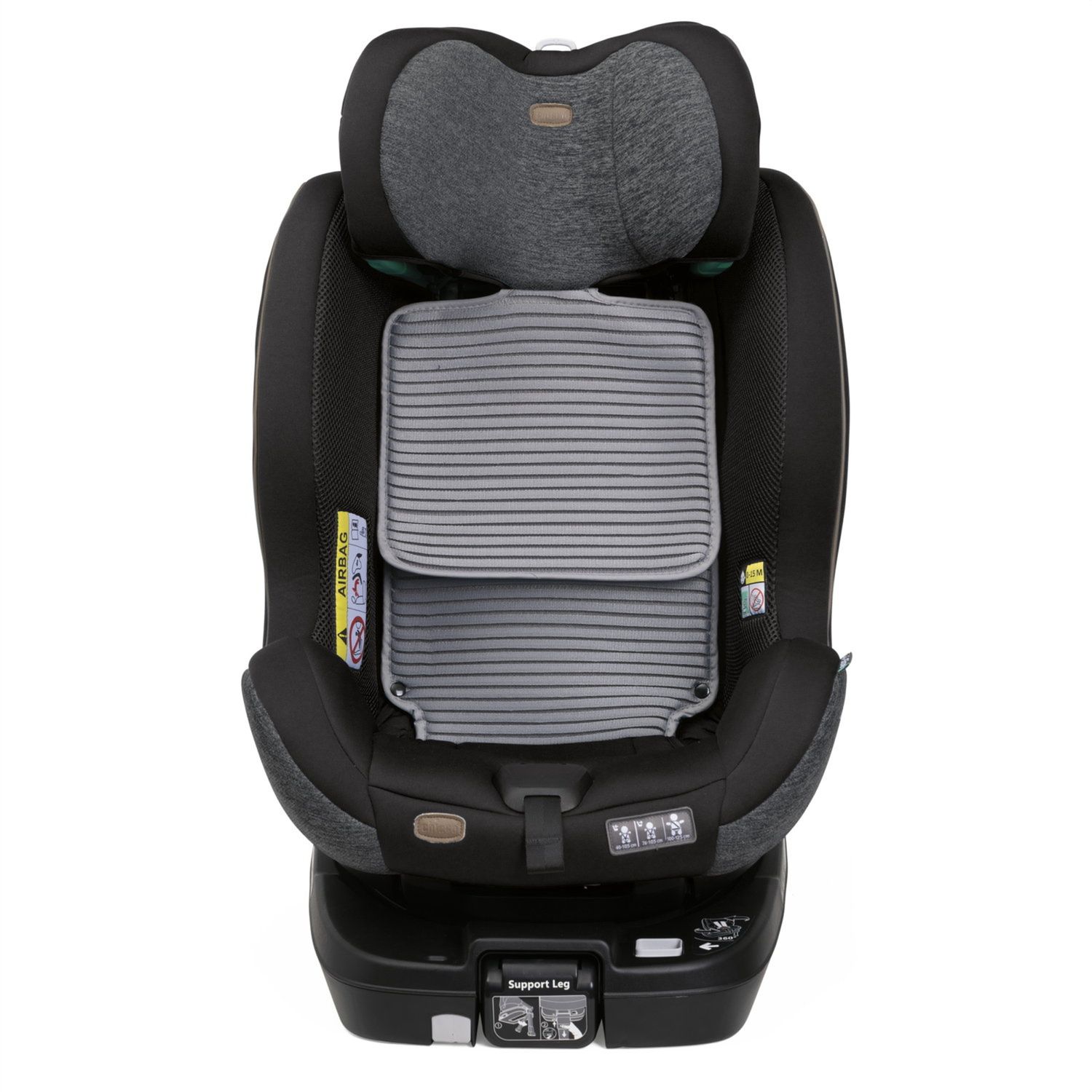 Seggiolino seat3fit air (40-125 cm) black melange - chicco - Chicco
