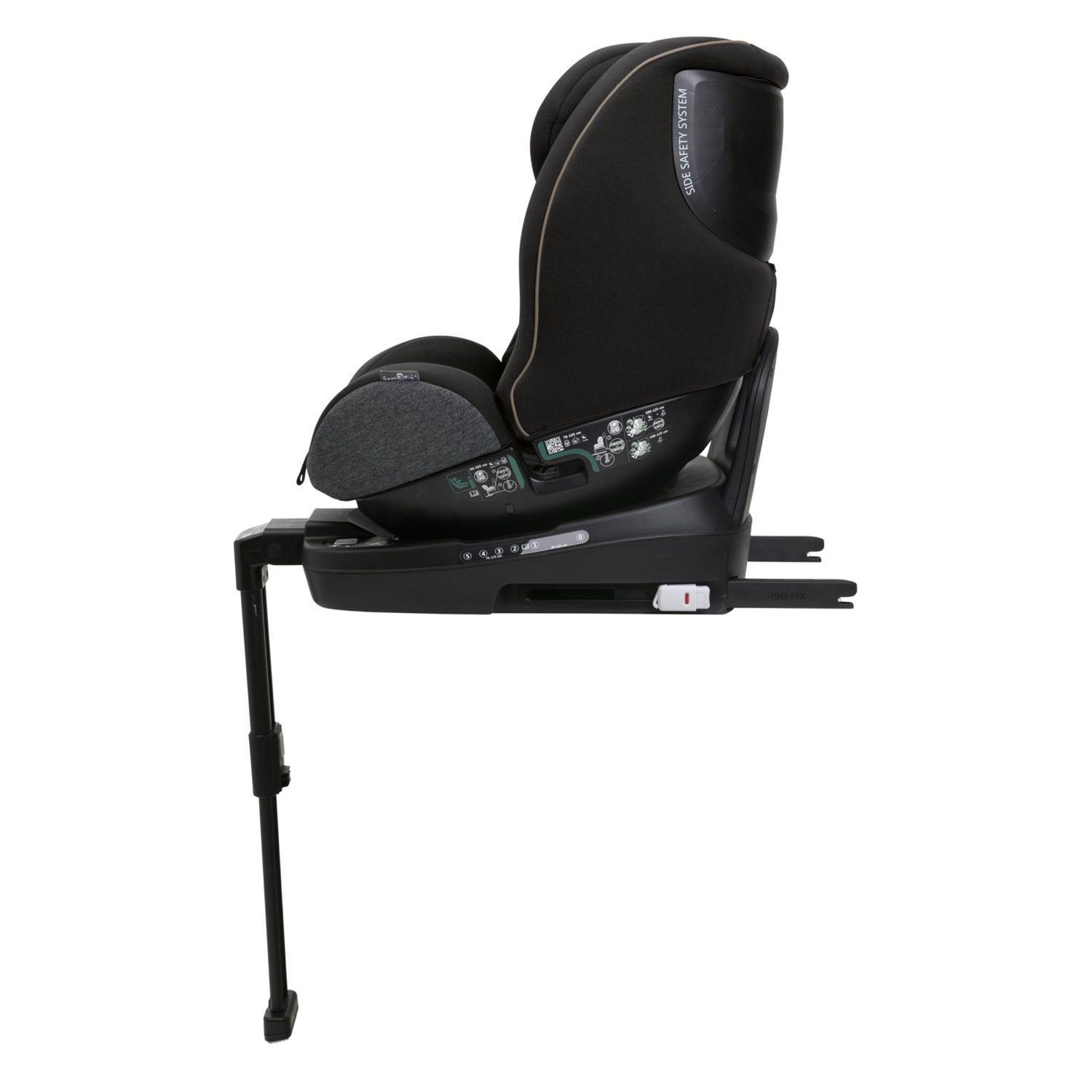 Seggiolino seat3fit air (40-125 cm) black melange - chicco - Chicco