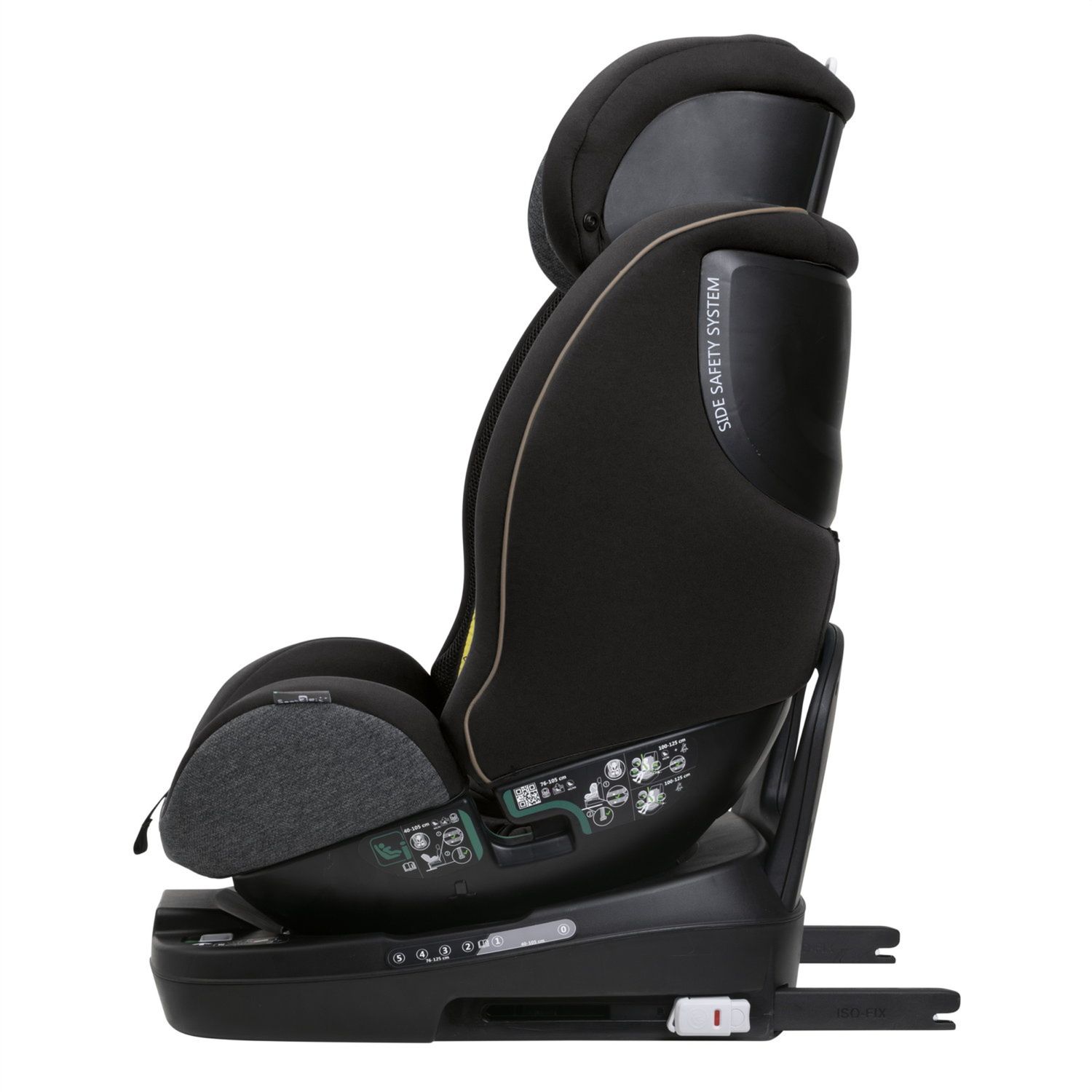 Seggiolino seat3fit air (40-125 cm) black melange - chicco - Chicco