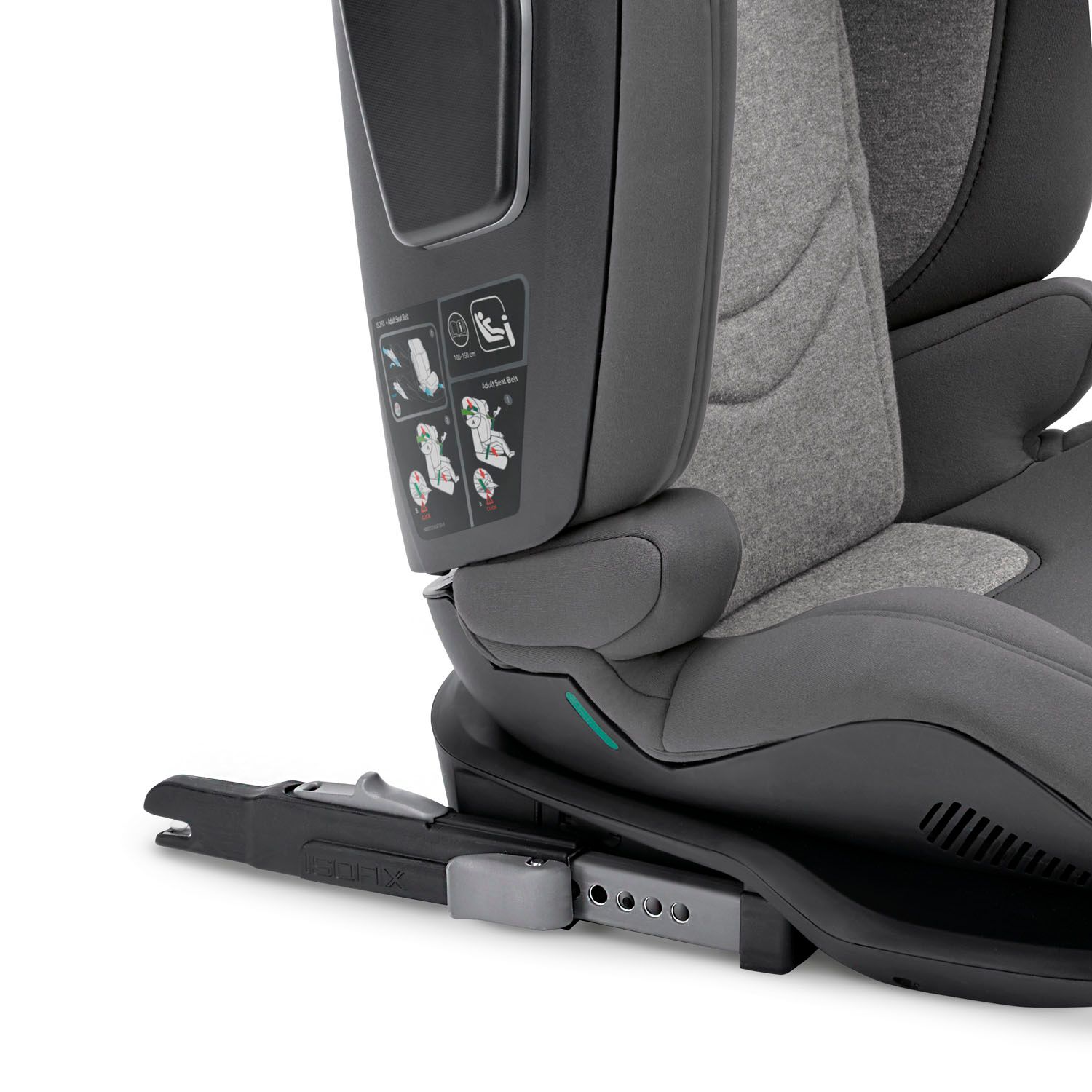 Inglesina seggiolino auto cartesio i-size, 100-150 cm, colore stone grey - Inglesina