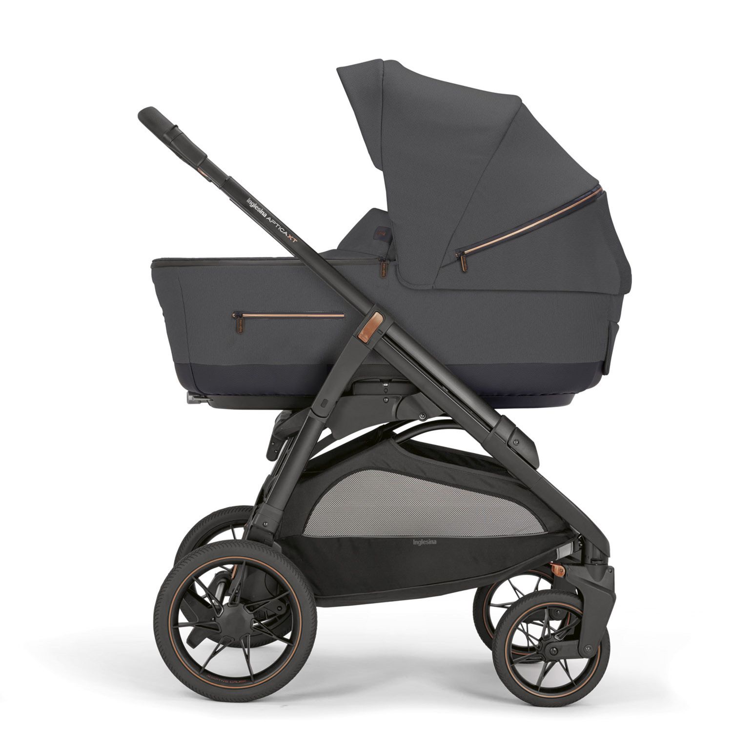Aptica xt system quattro darwin colore magnet grey telaio nero - inglesina - Inglesina