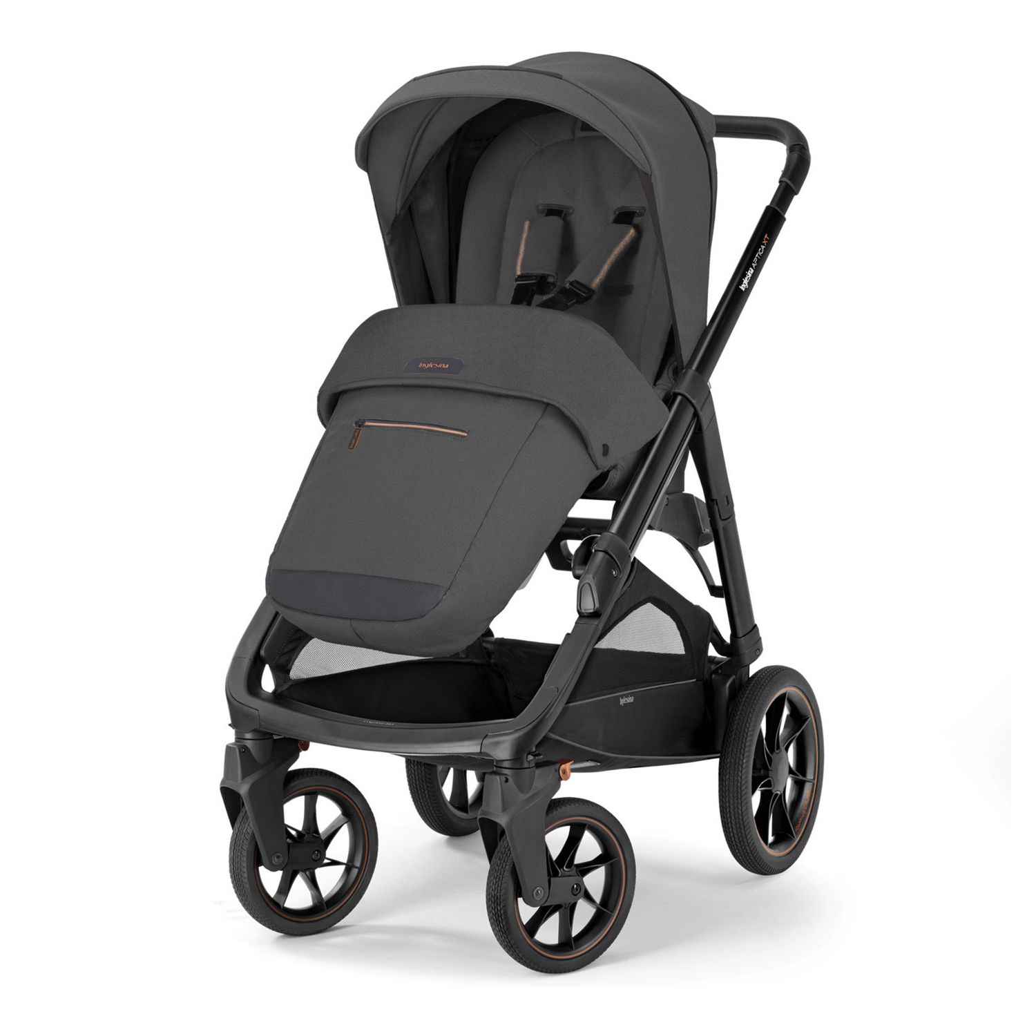Aptica xt system quattro darwin colore magnet grey telaio nero - inglesina - Inglesina