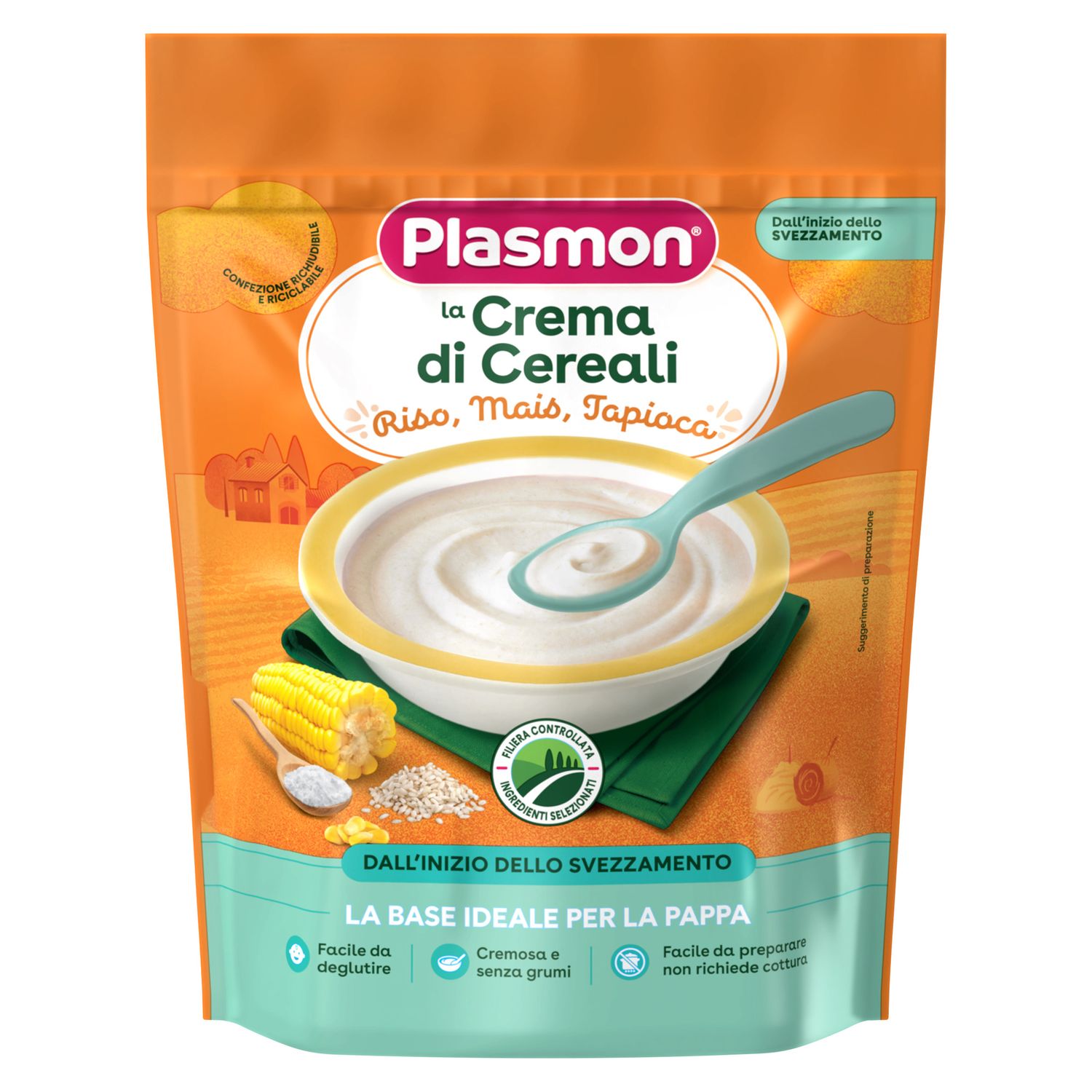 Crema di cereali riso mais tapioca 200 gr - plasmon - Plasmon