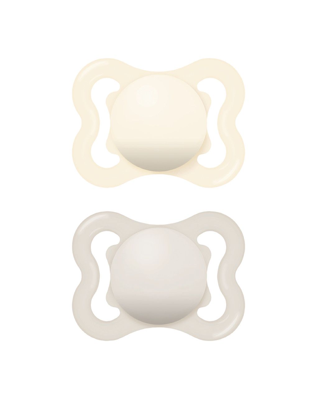 Succhietti air 2-6m caucciù bio-circolare conf. doppia grigio/panna - mam - Mam