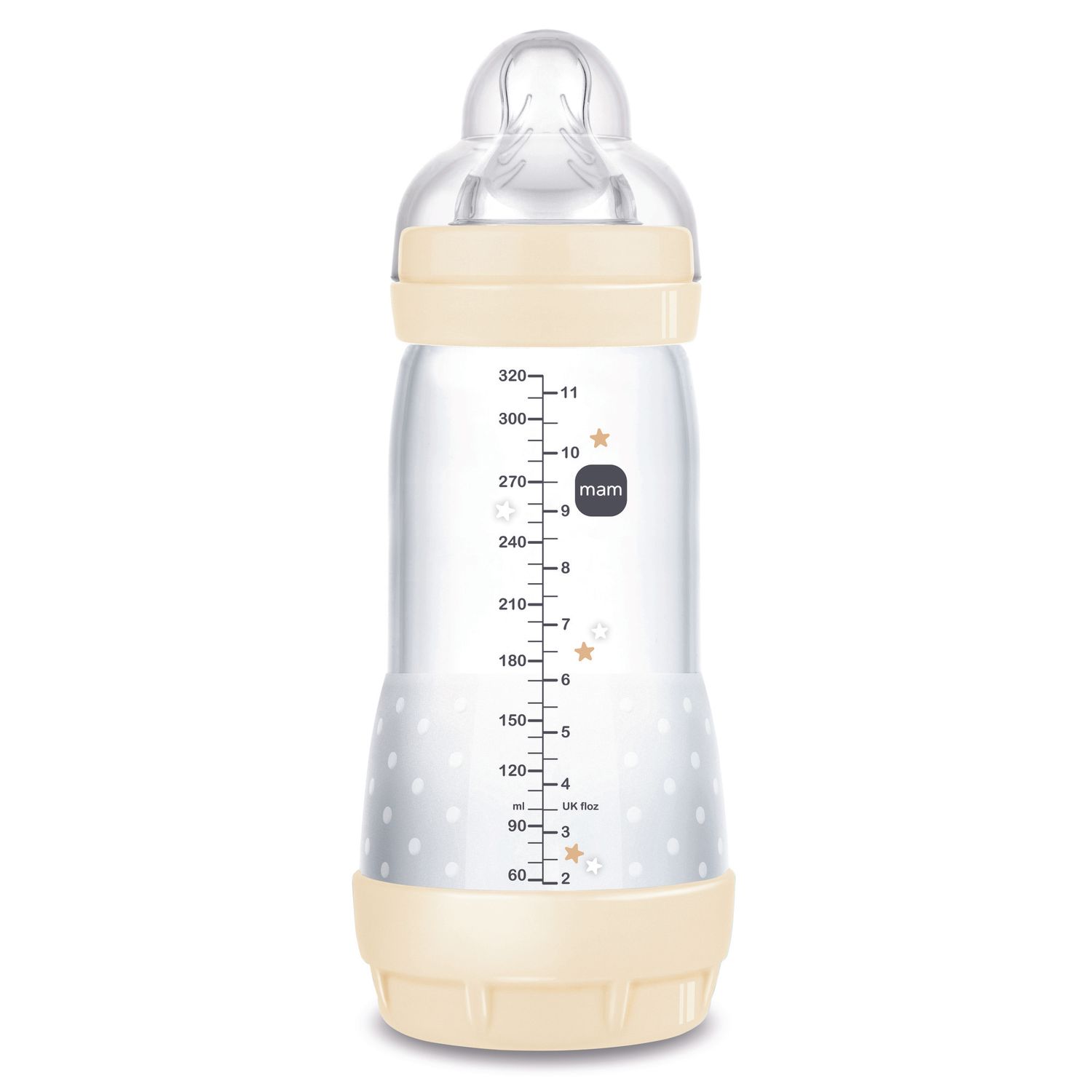 Biberon easy start 320ml bio-circolare conf. singola beige - mam - Mam