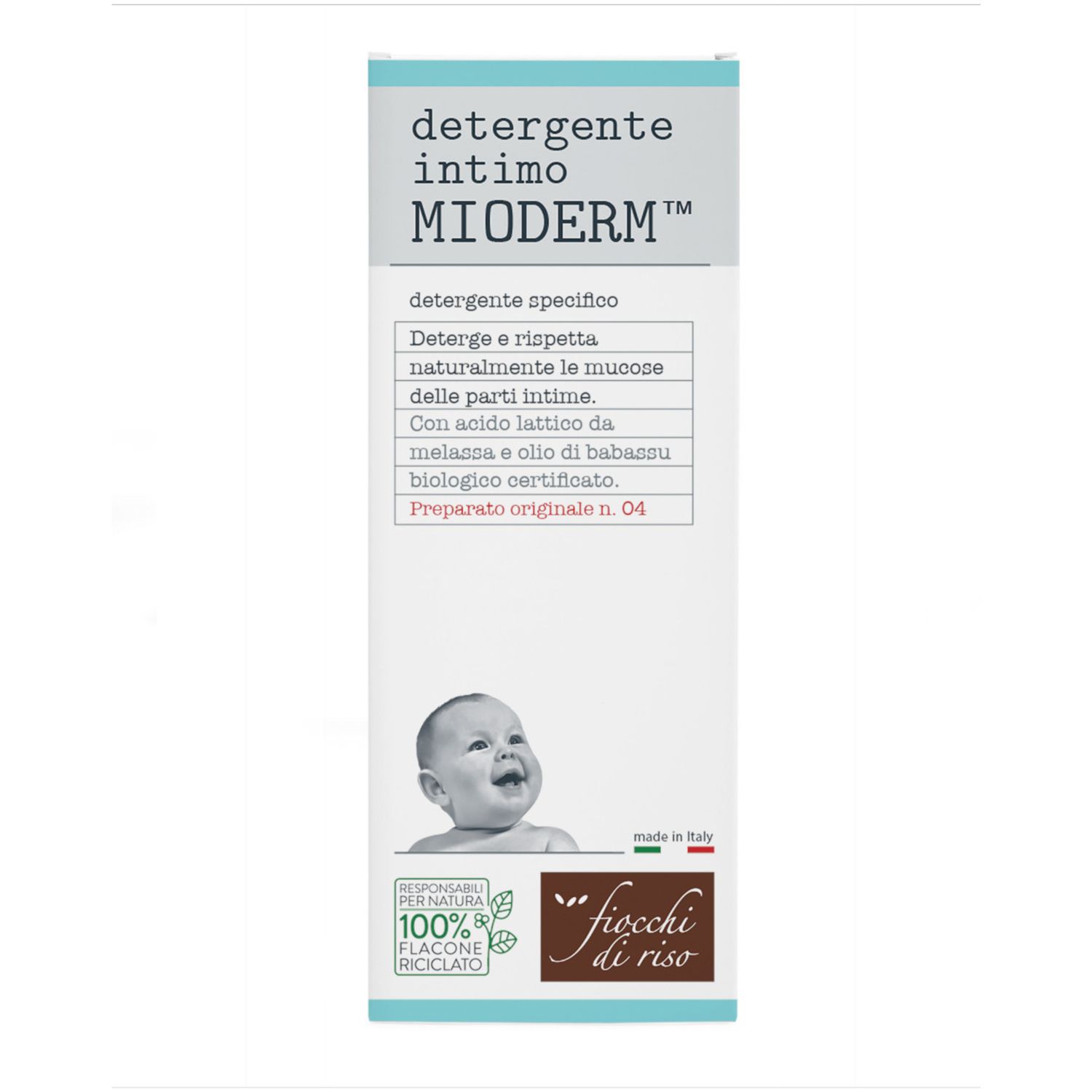 Detergente intimo mioderm 240ml - fiocchi di riso - Fiocchi di Riso