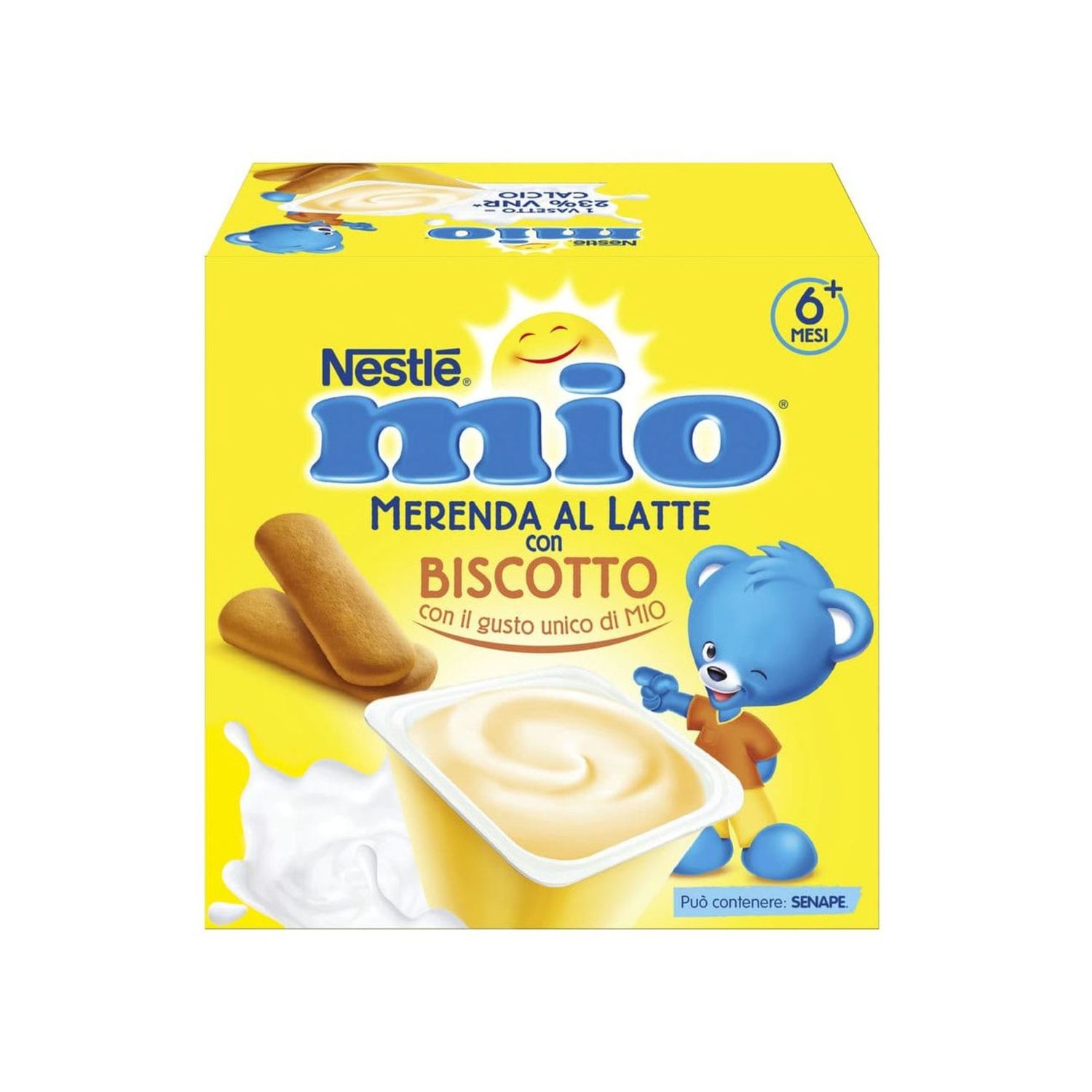 Mio merenda al latte biscotto da 6 mesi - 4 vasetti da 100g - nestlé - Nestlé