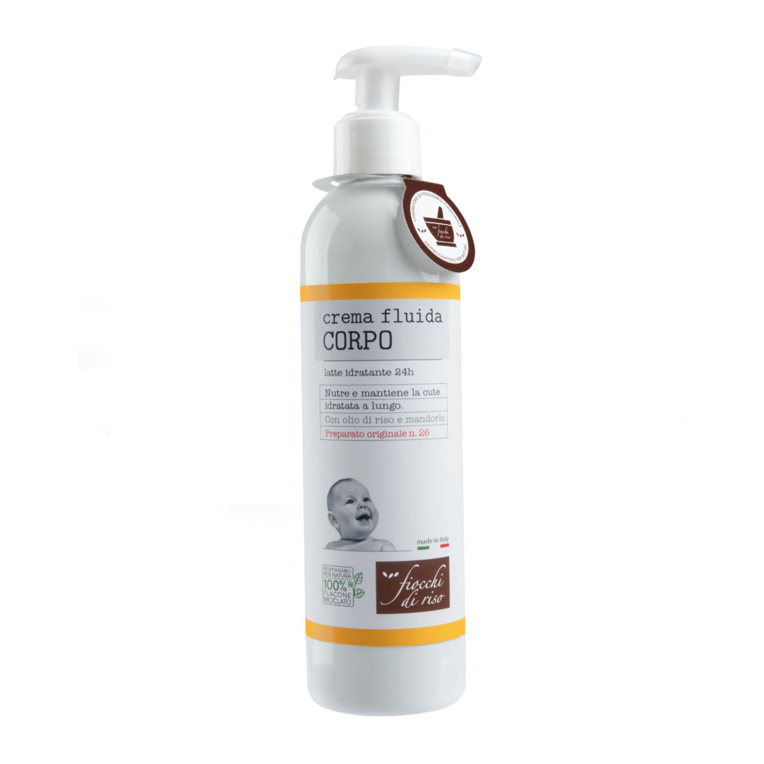 Crema fluida corpo 240ml - fiocchi di riso - Fiocchi di Riso