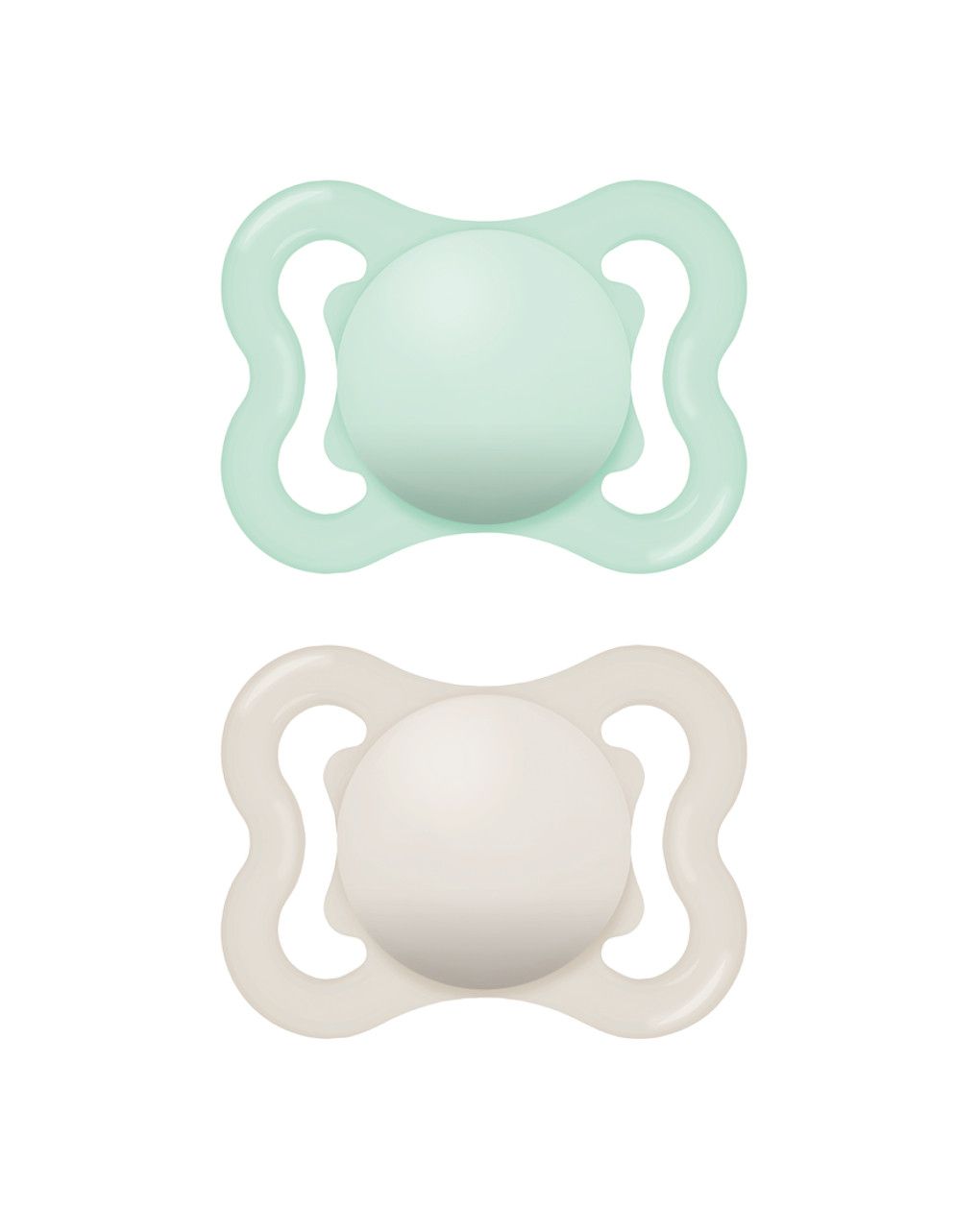 Succhietti air 2-6m caucciù bio-circolare conf. doppia verde/grigio - mam - Mam