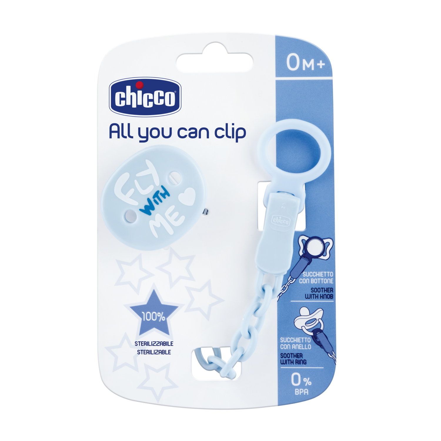 Clip universale azzurra - chicco - Chicco
