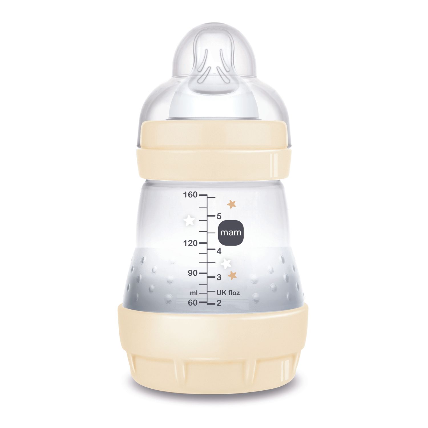 Biberon easy start 160ml bio-circolare conf. singola beige - mam - Mam