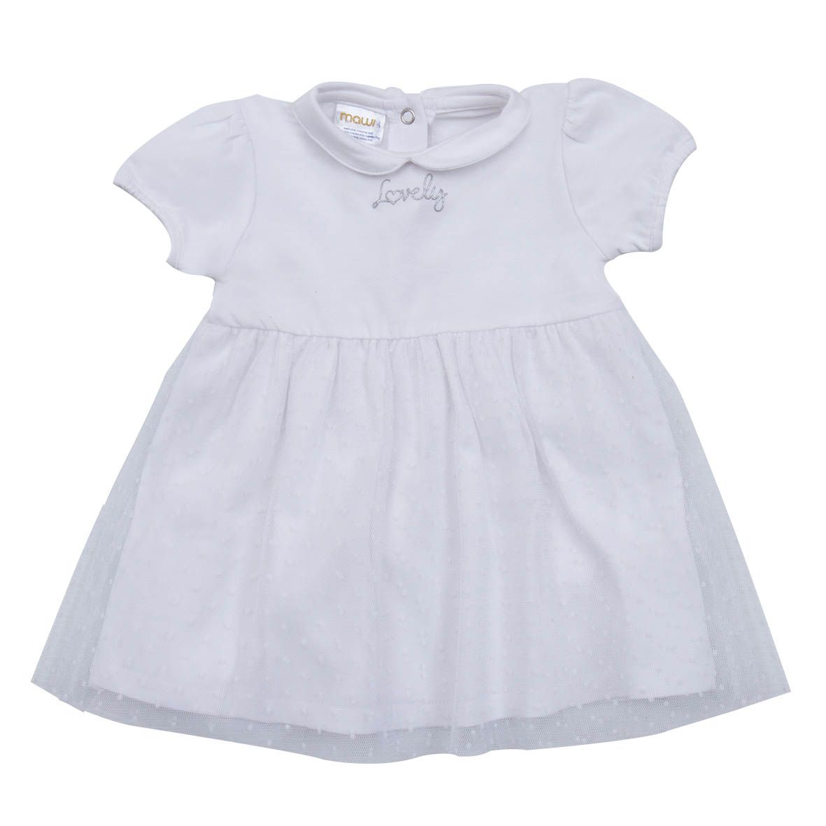 Mawi abito jersey stretch con tulle - Mawi