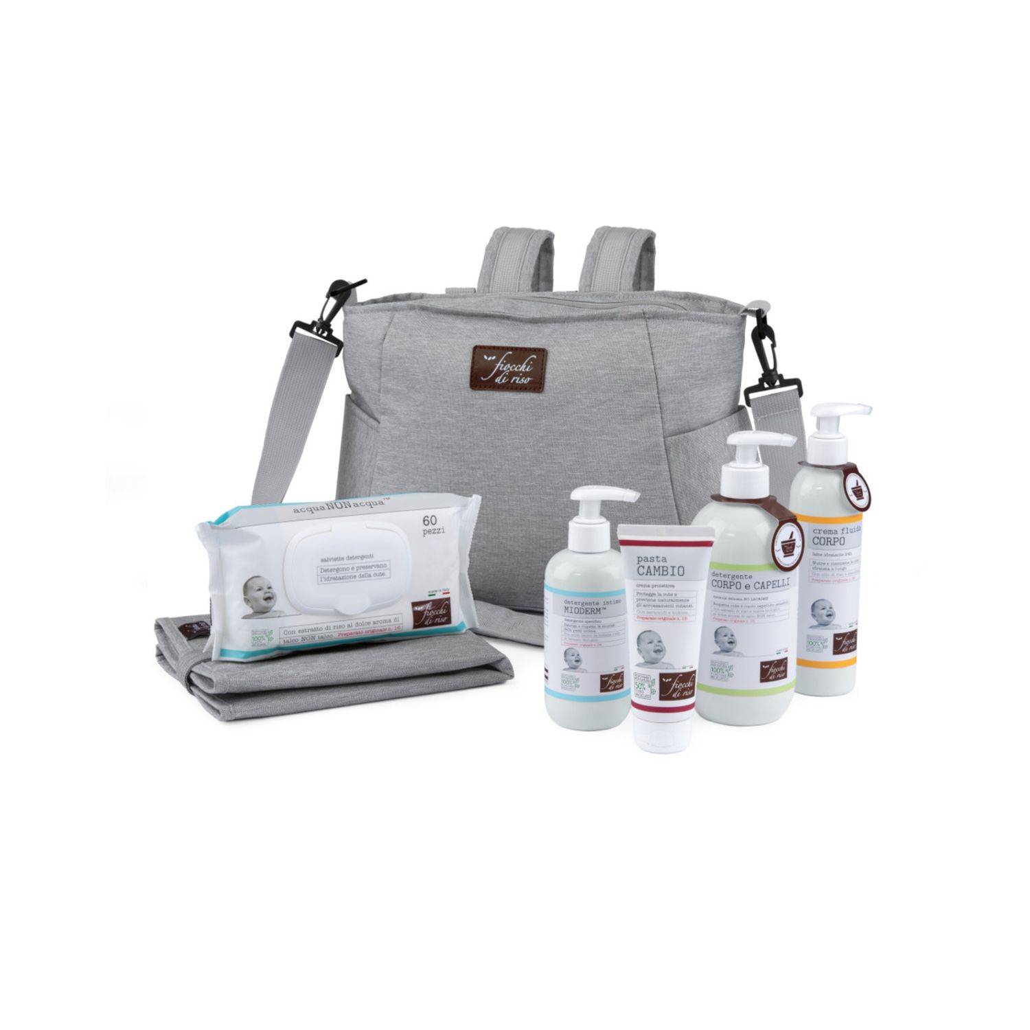 Cofanetto borsa fasciatoio - fiocchi di riso - Fiocchi di Riso