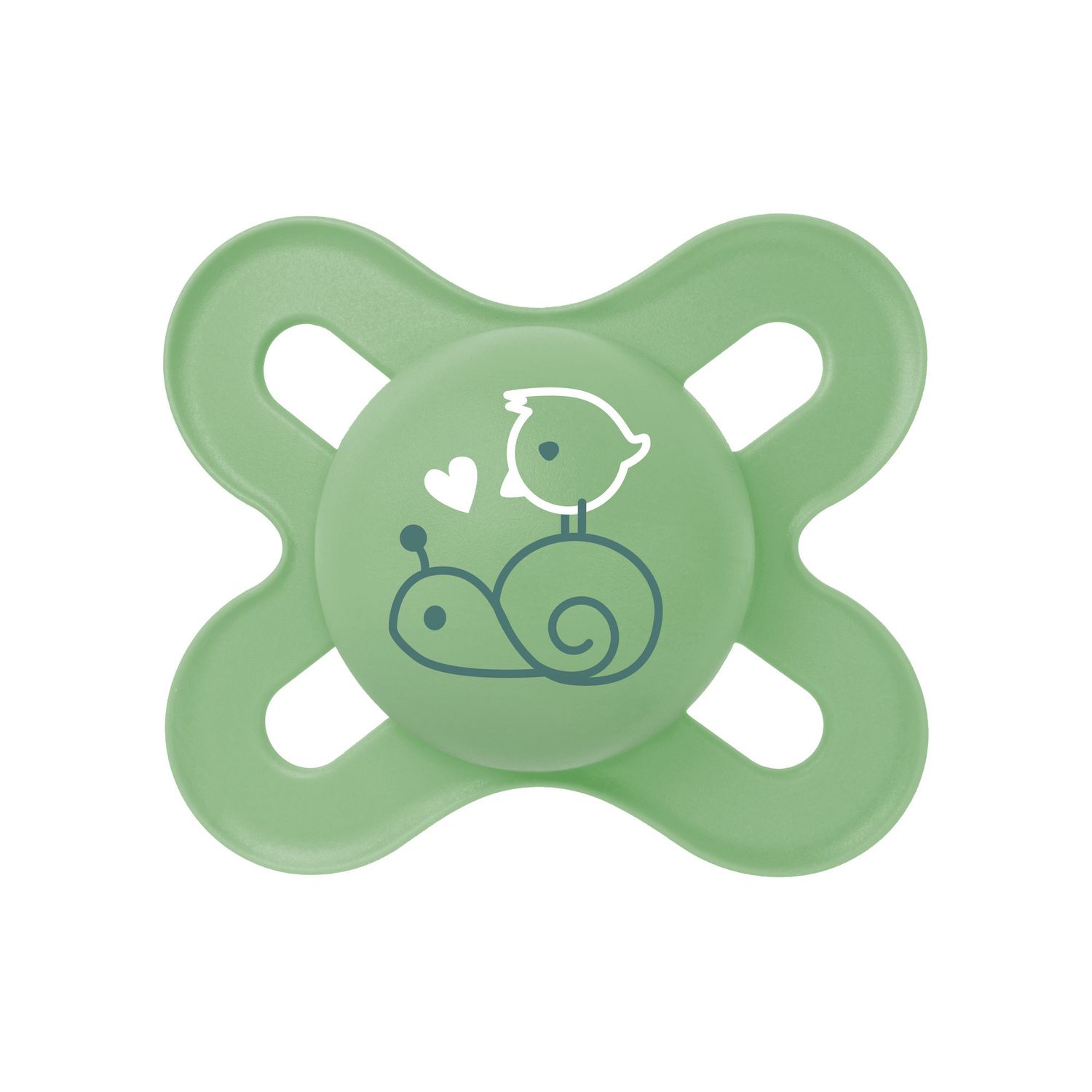 Succhietti original start  0-2m silicone bio-circolare conf. doppia verde/grigio - mam - Mam