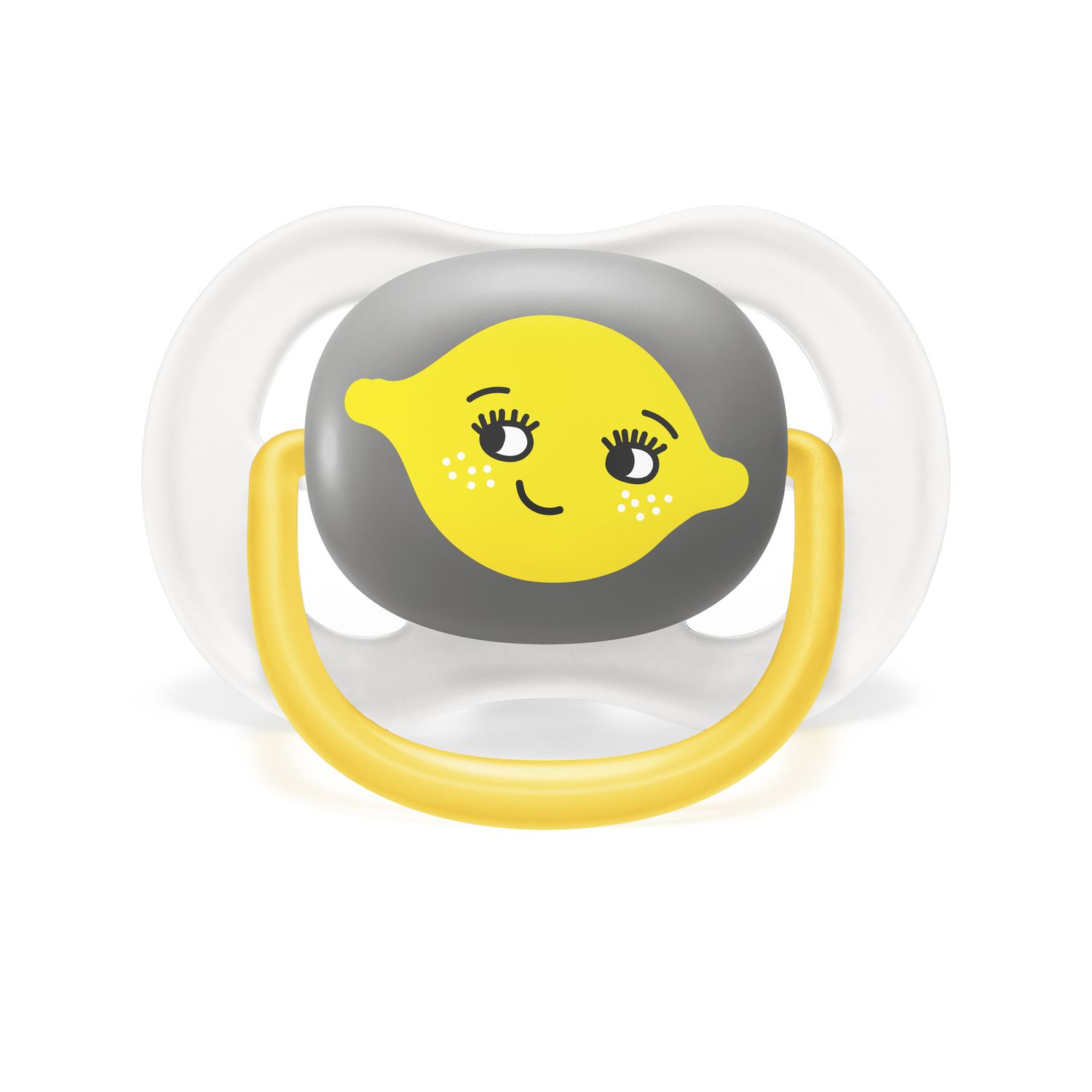 2 ciucci ultra air collection 6-18 mesi decorazione limone/arancia - philips avent - Avent