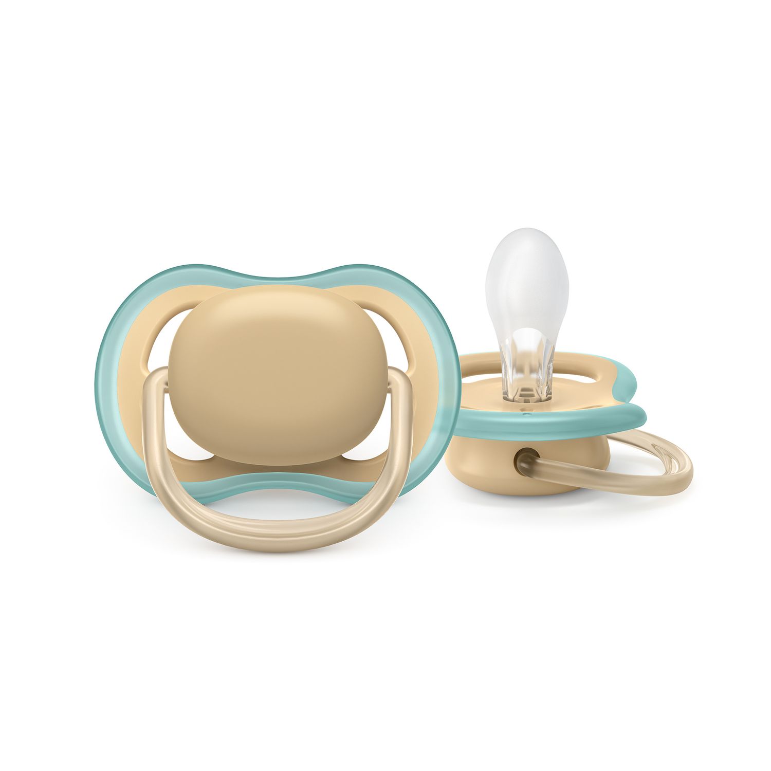 2 ciucci ultra air 0-6 mesi colore grigio/marrone - philips avent - Avent