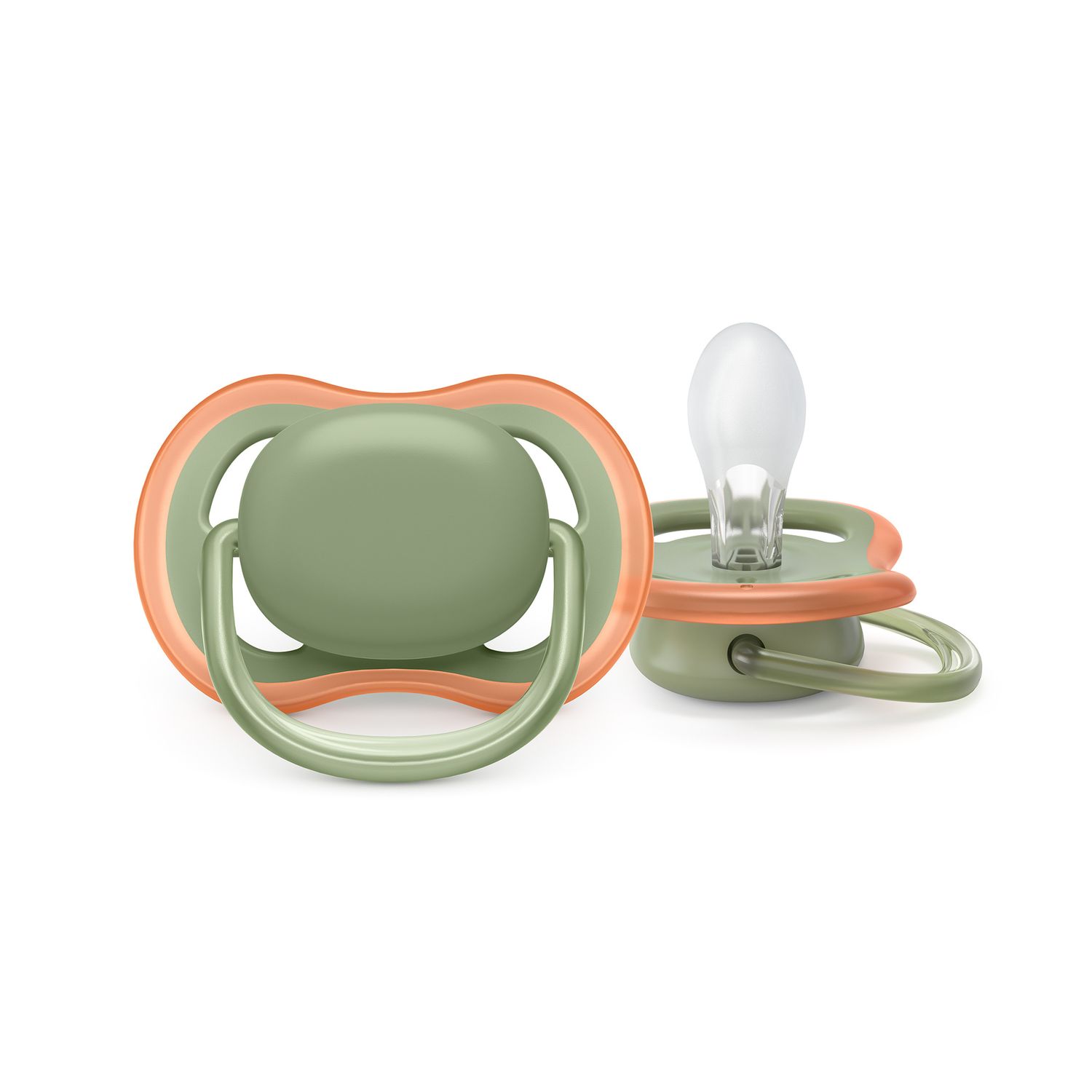2 ciucci ultra air 6-18 mesi colore verde/grigio - philips avent - Avent