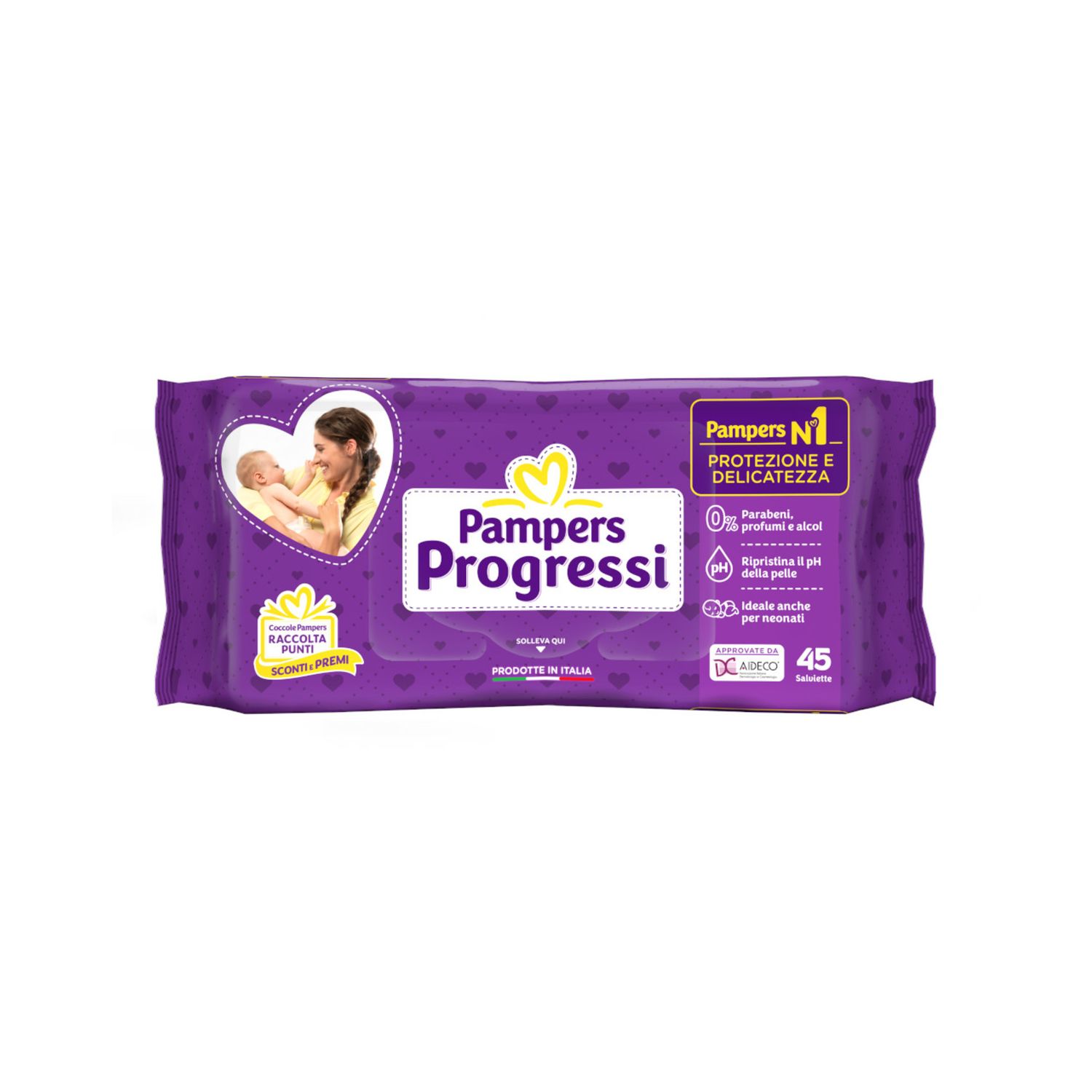 Salviette pampers progressi 45 pezzi - pampers - Catalogo Pampers