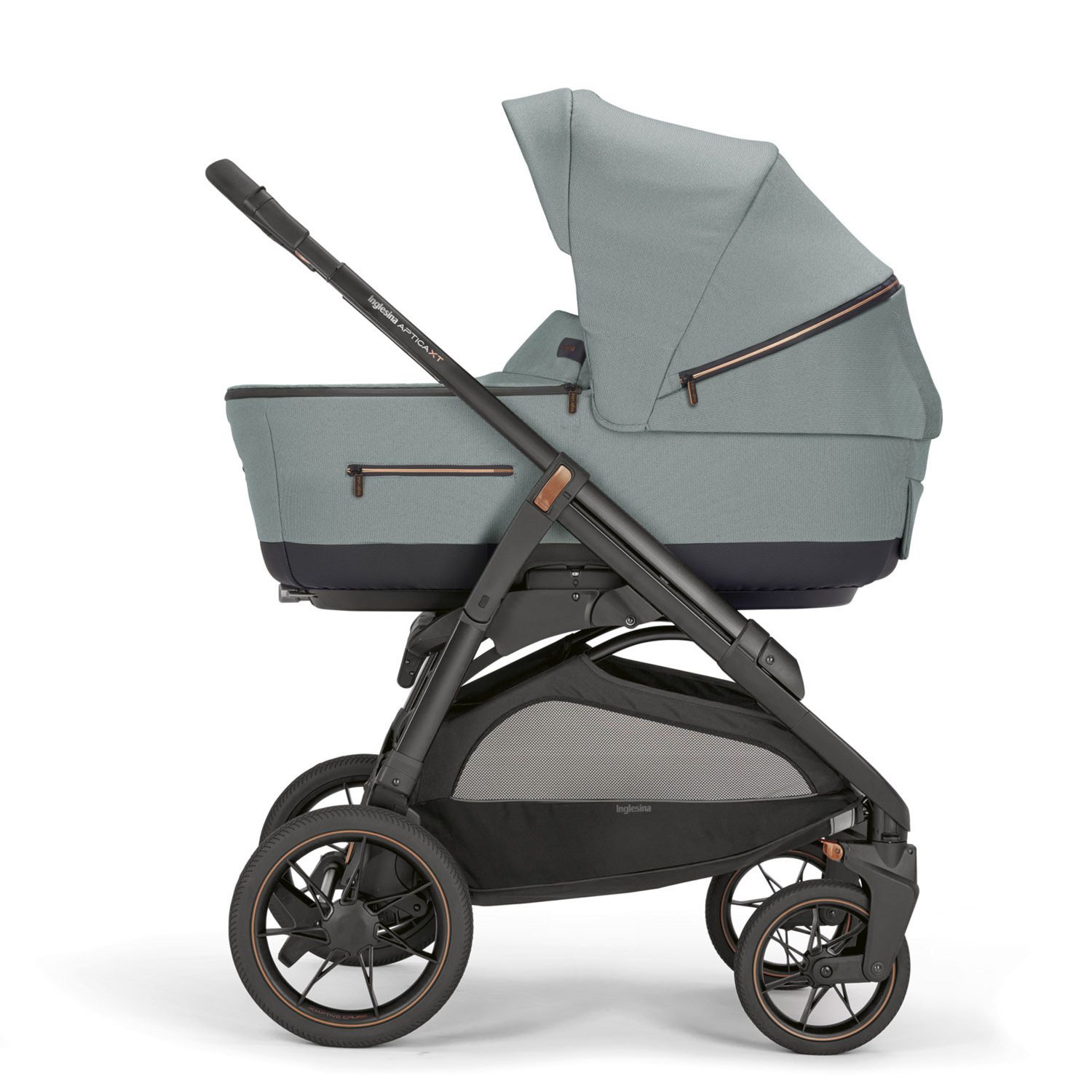 Aptica xt system quattro darwin recline colore igloo grey telaio nero - inglesina - Inglesina
