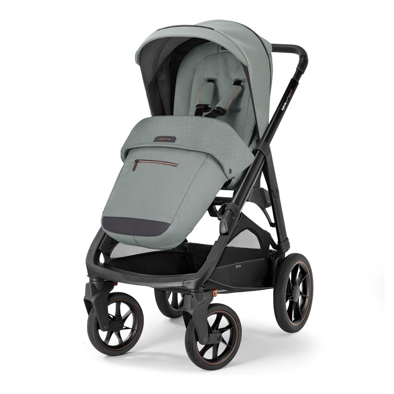 Aptica xt system quattro darwin recline colore igloo grey telaio nero - inglesina - Inglesina