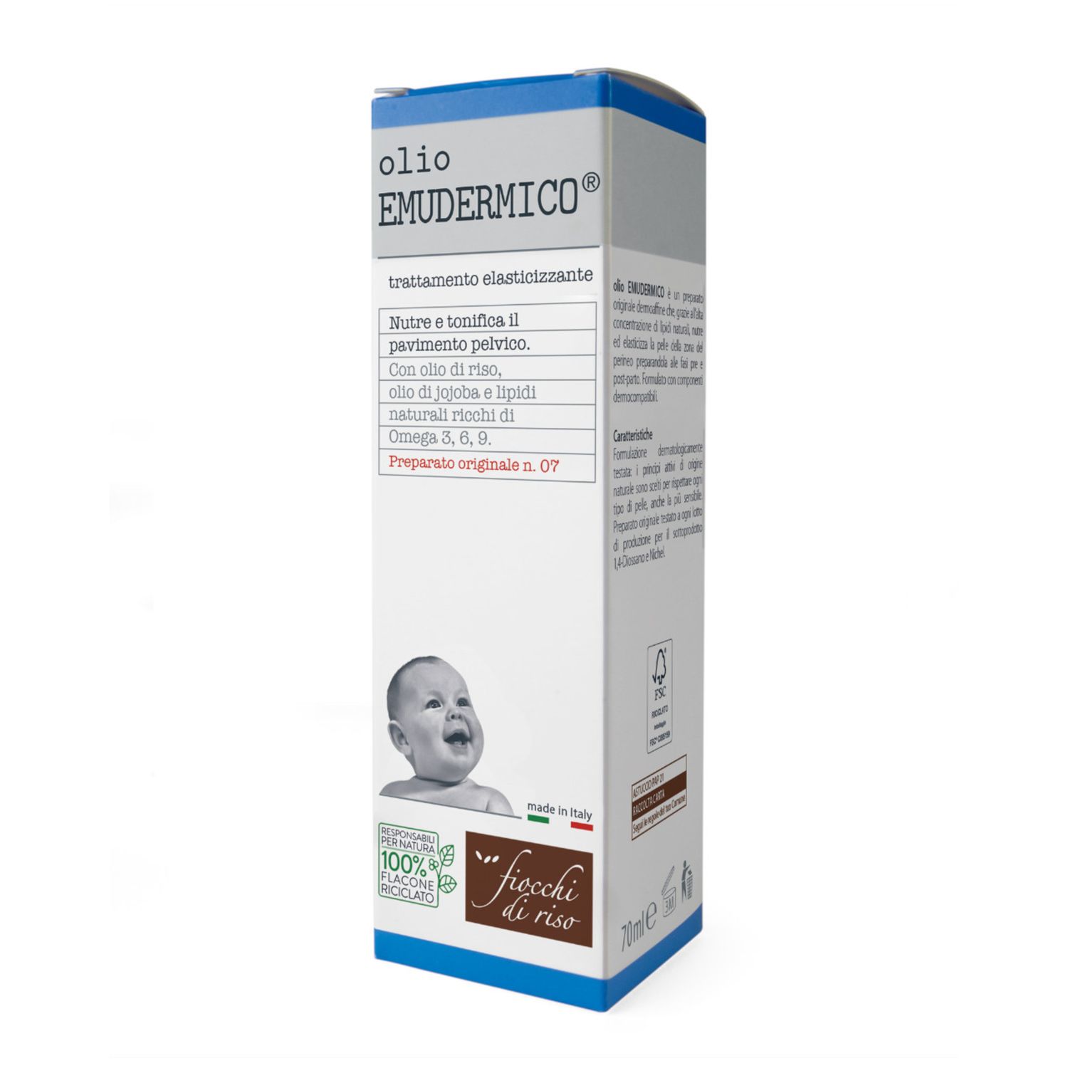 Olio emudermico 70ml - fiocchi di riso - Fiocchi di Riso