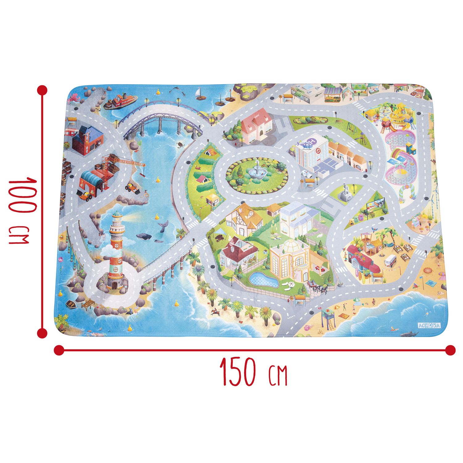 Tappeto gioco 150x150 cm - motor & co - Motori & CO