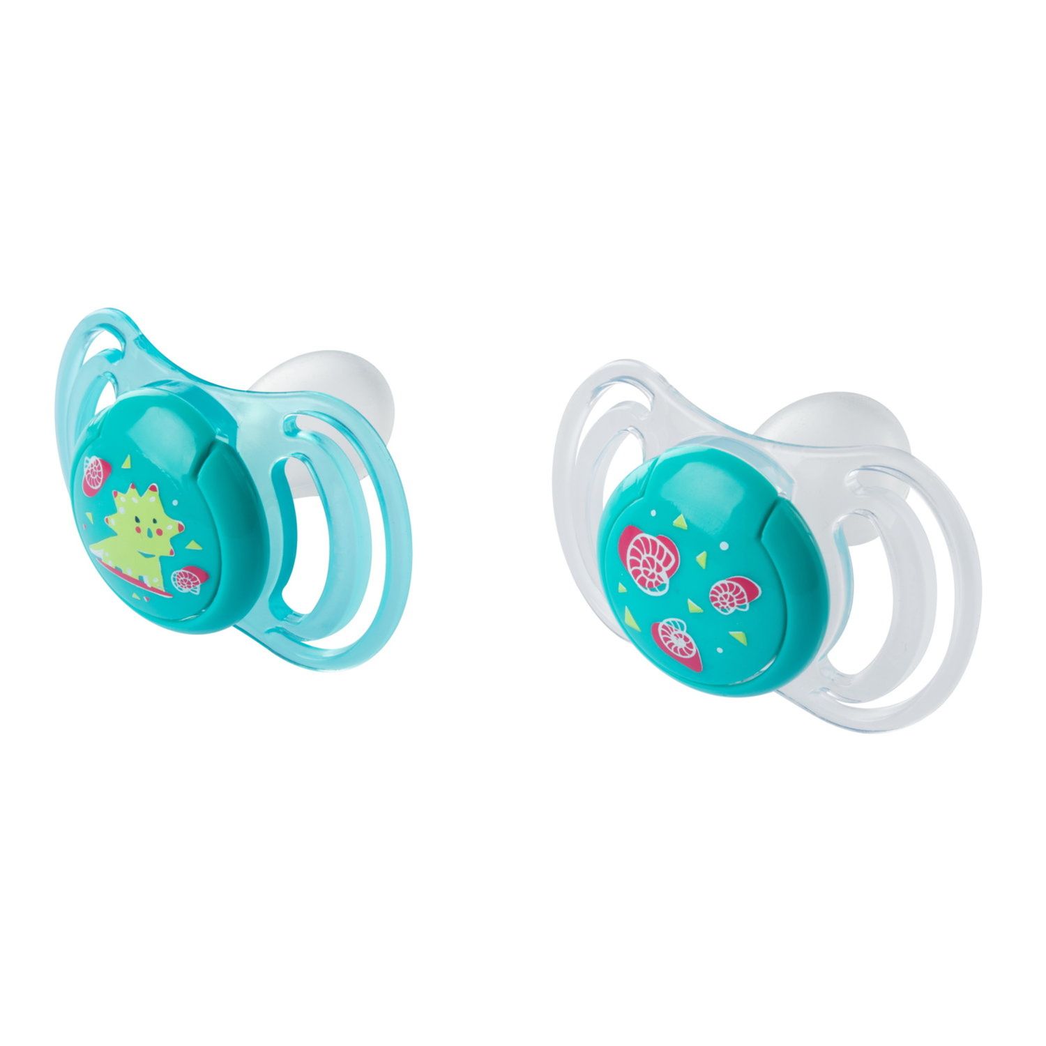 Neobaby  succhietto anatomico silicone maxi 12m+ verde 2pz - Neo Baby