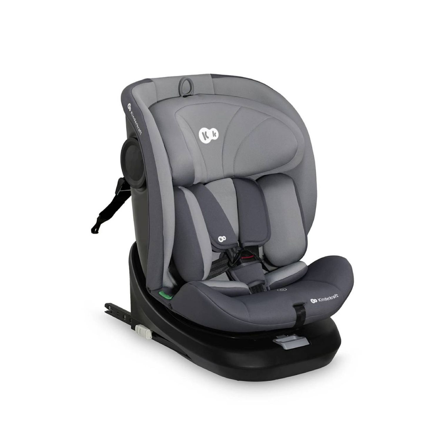 Kinderkraft seggiolino auto i-grow i-size grey 40-150cm con base girevole - KinderKraft