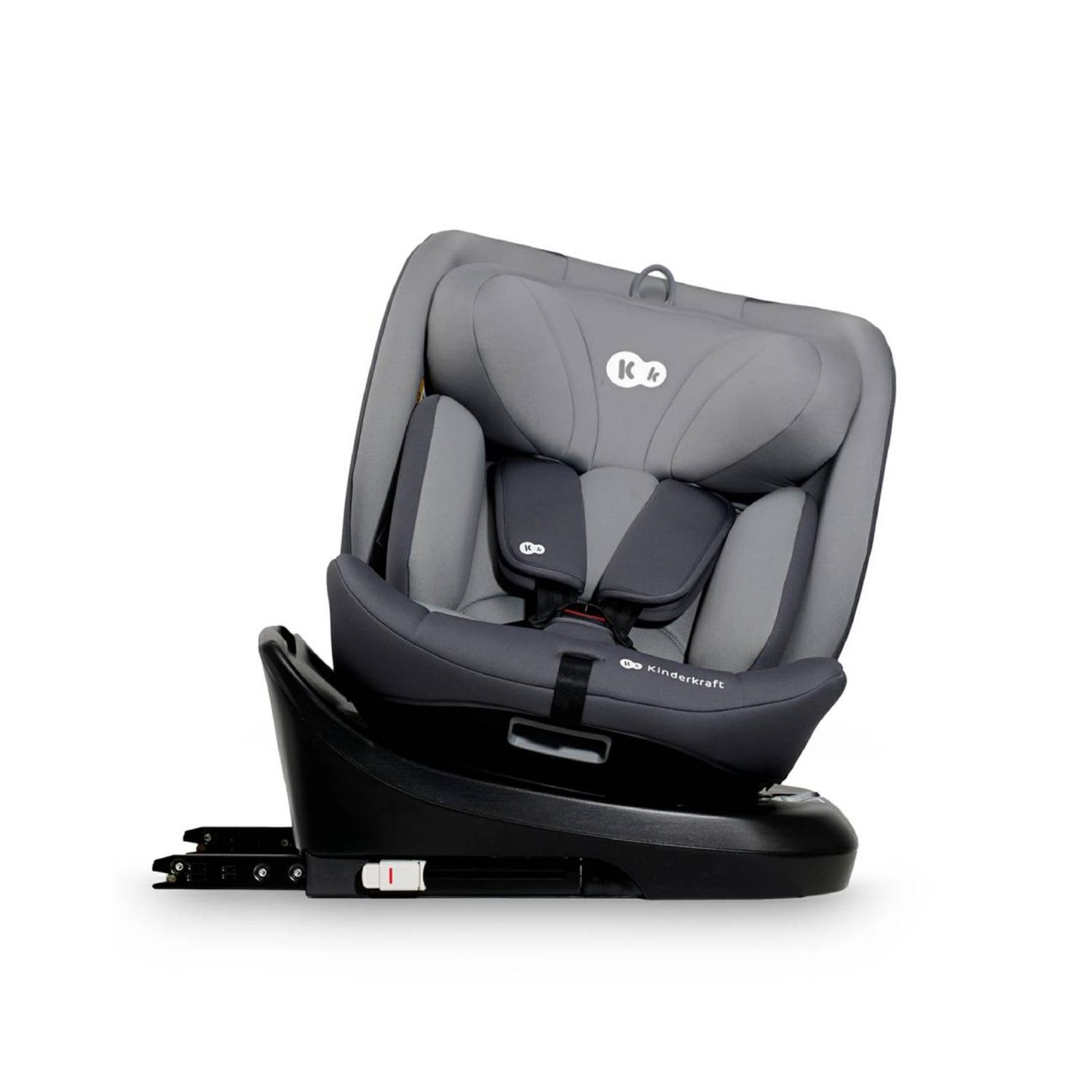 Kinderkraft seggiolino auto i-grow i-size grey 40-150cm con base girevole - KinderKraft