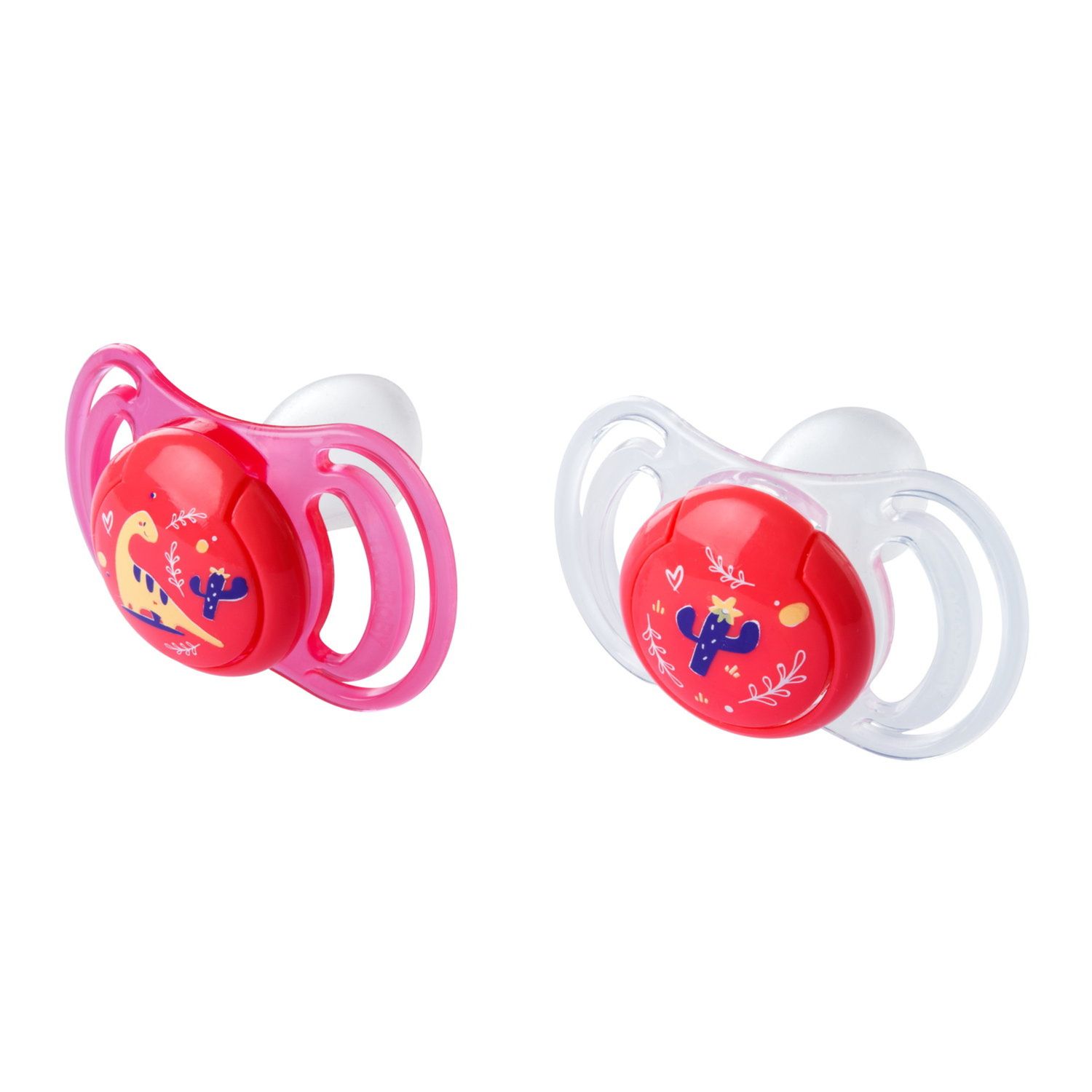 Neobaby  succhietto anatomico silicone medio 6m+ rosa 2pz - Neo Baby