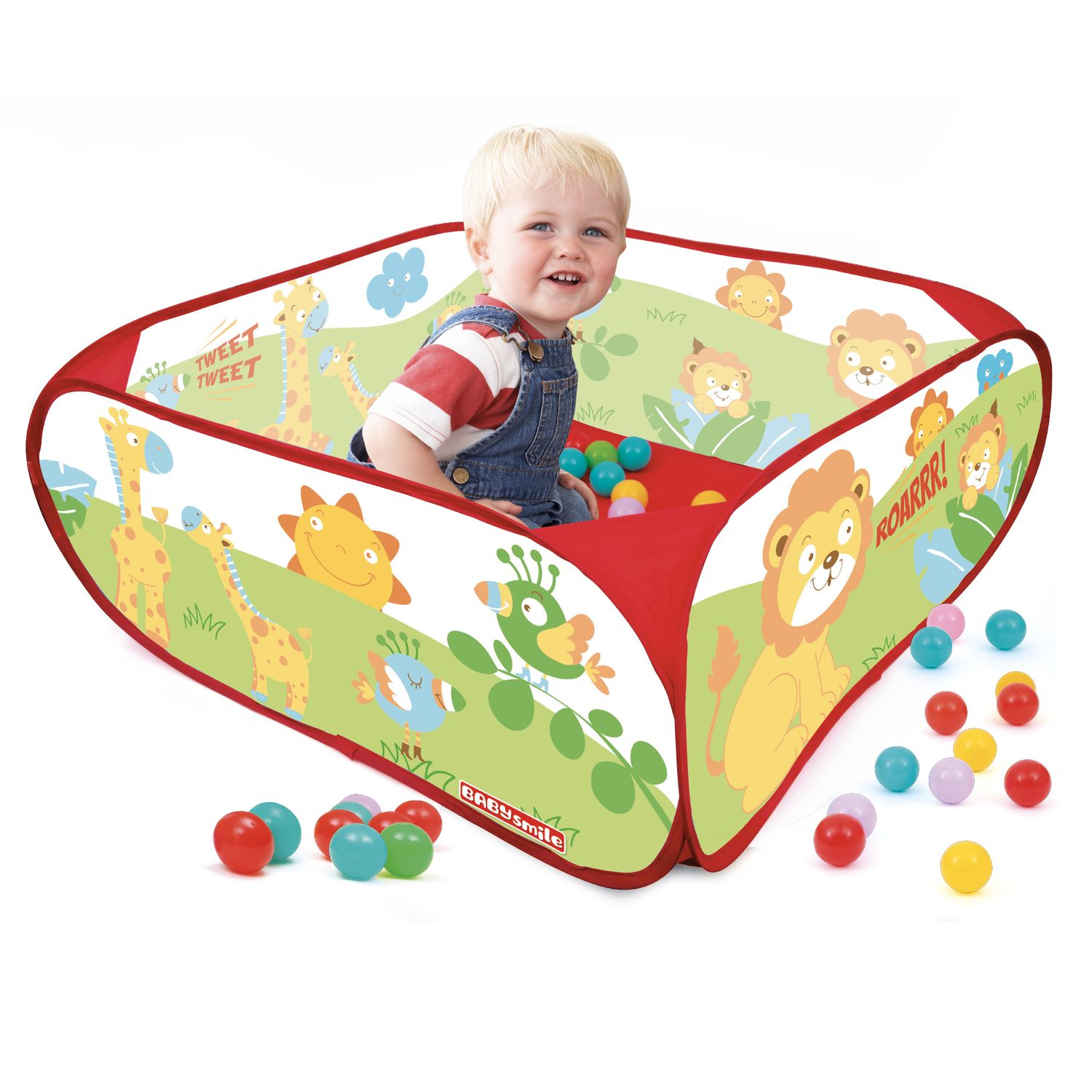 Piscinetta jungle con 50 palline - Baby Smile