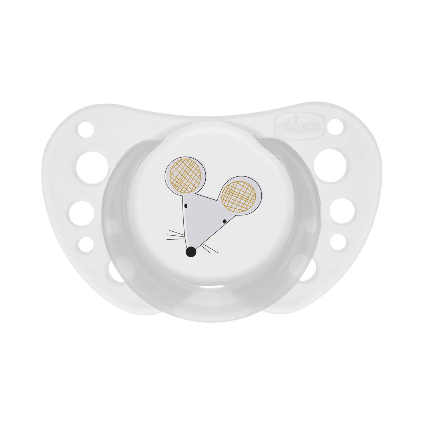 Chicco - succhietto air grigio lumi 16-36m 2pz-silicone - Chicco