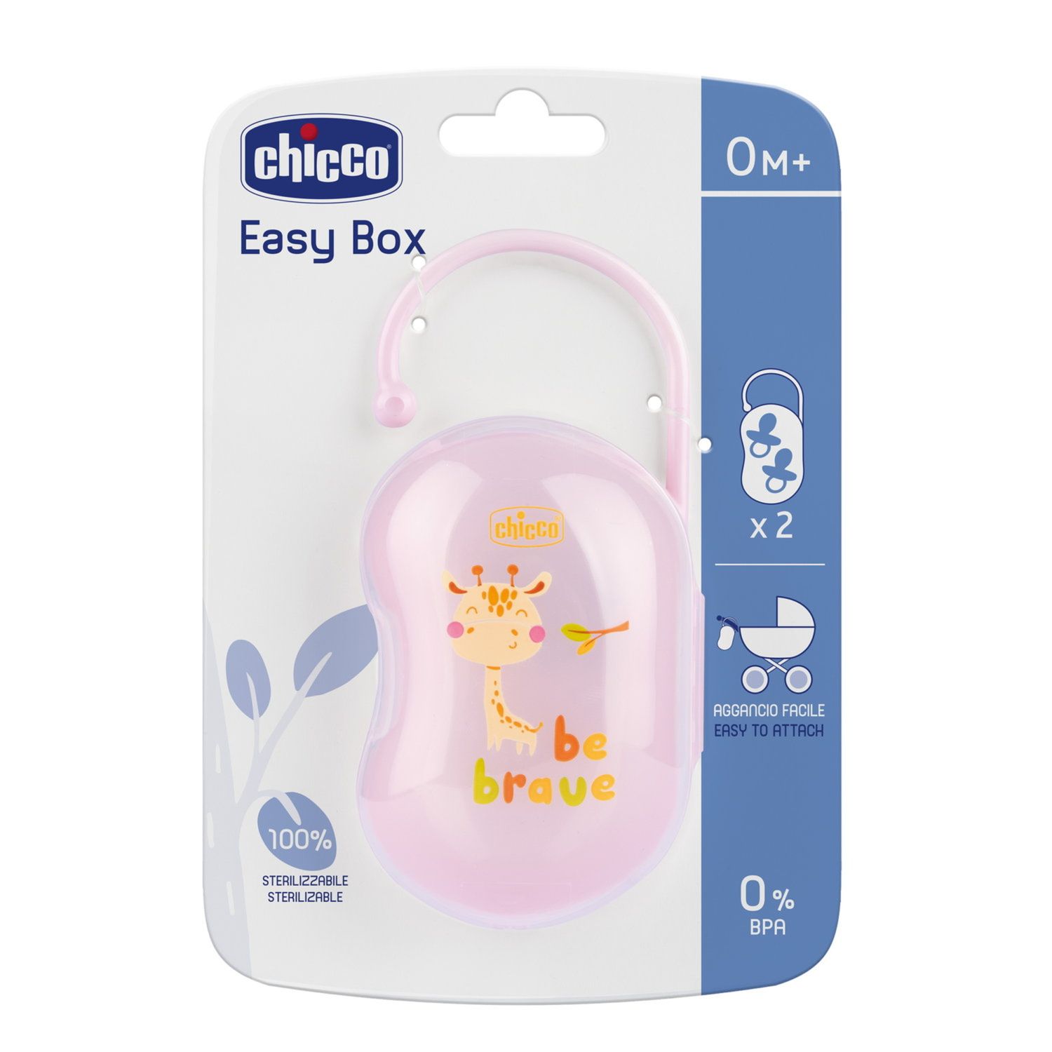 Chicco - portasucchietto doppio  rosa - Chicco