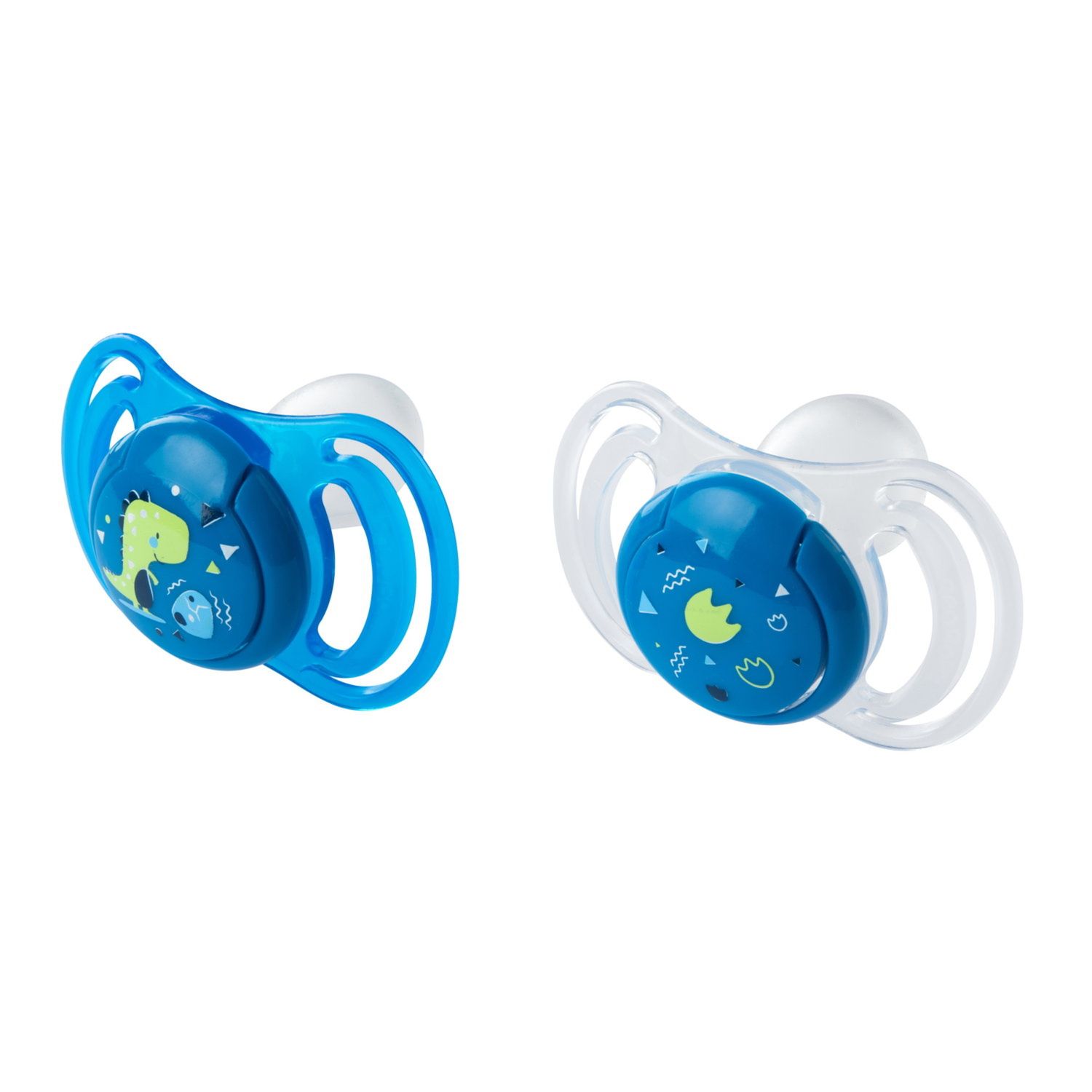 Neobaby  succhietto anatomico silicone mini 0m+ blu 2pz - Neo Baby